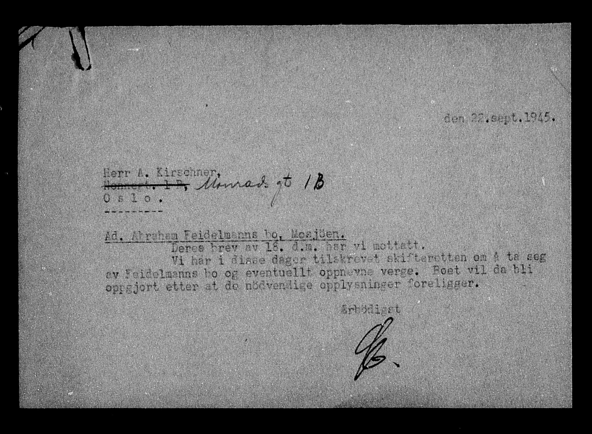 Justisdepartementet, Tilbakeføringskontoret for inndratte formuer, AV/RA-S-1564/H/Hc/Hcb/L0912: --, 1945-1947, p. 17