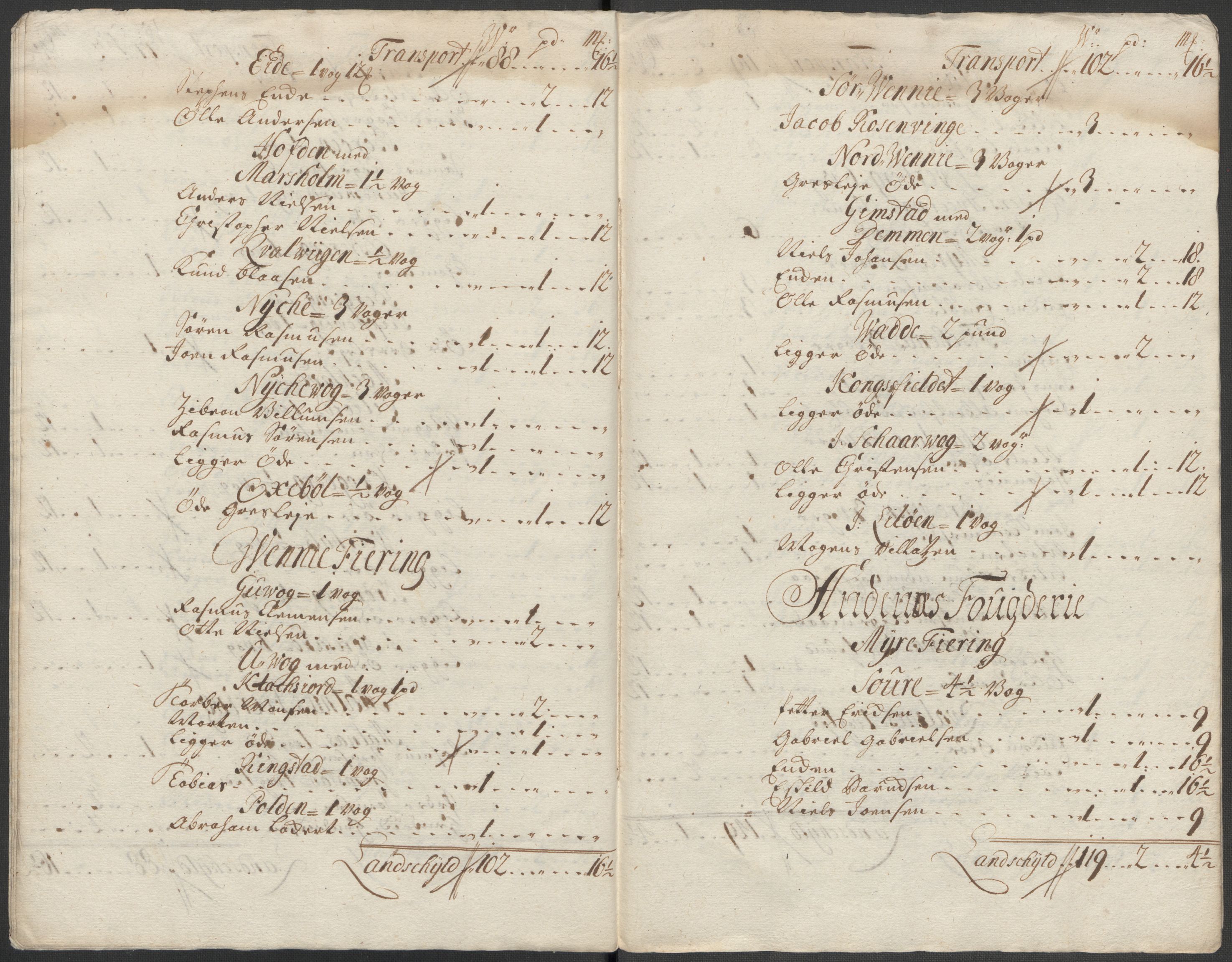 Rentekammeret inntil 1814, Reviderte regnskaper, Fogderegnskap, AV/RA-EA-4092/R67/L4684: Fogderegnskap Vesterålen, Andenes og Lofoten, 1718, p. 200