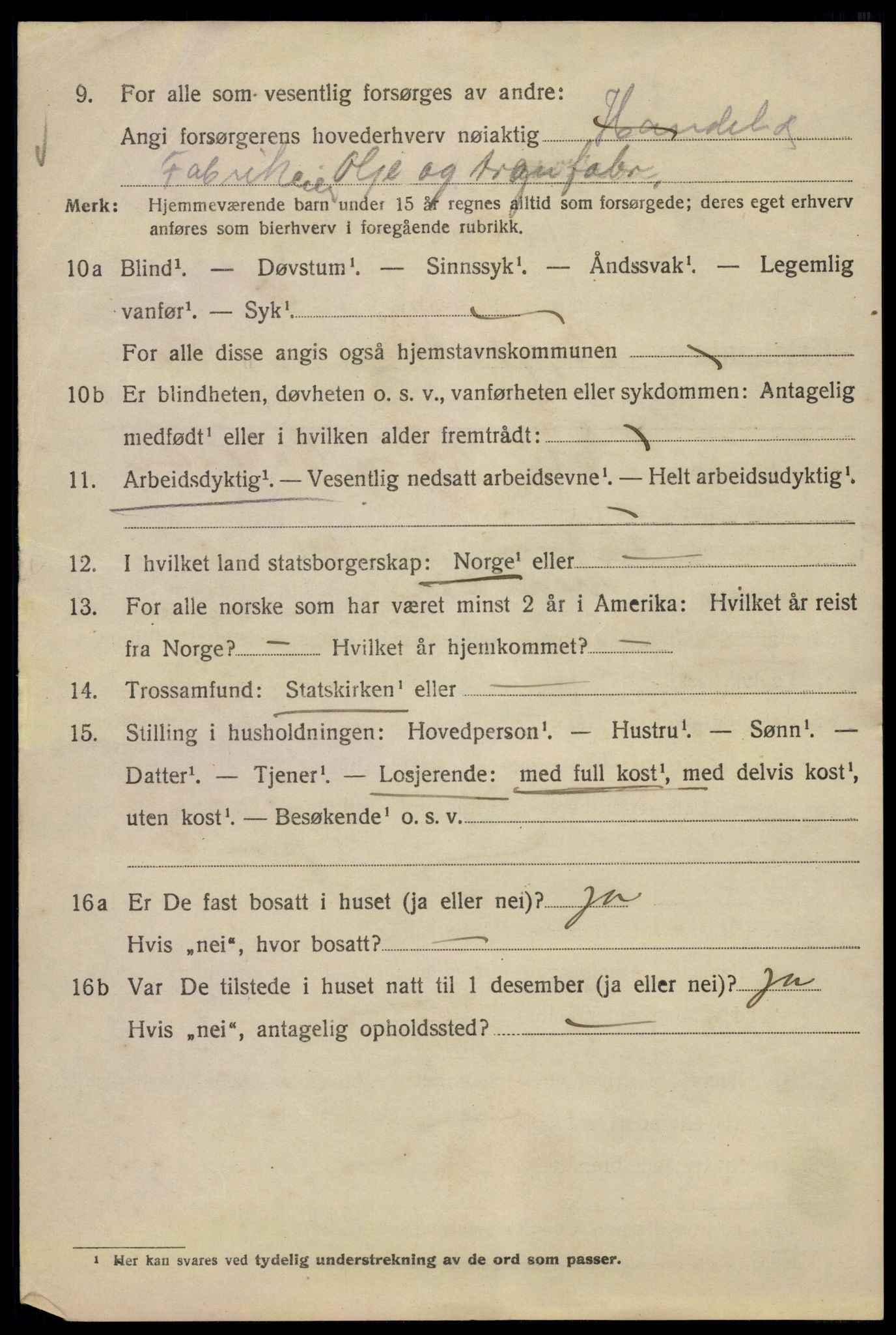 SAO, 1920 census for Kristiania, 1920, p. 180246