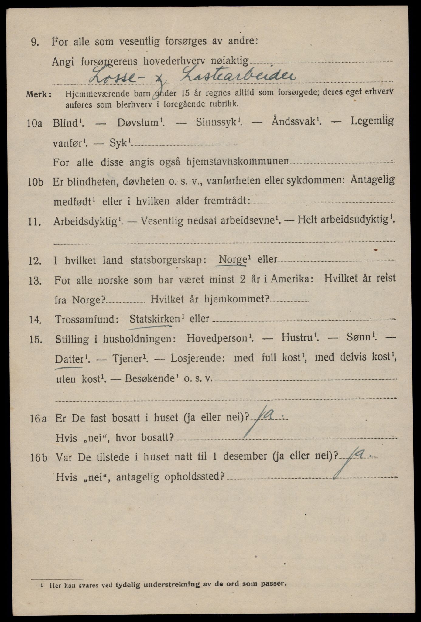 SAST, 1920 census for Stavanger, 1920, p. 69943