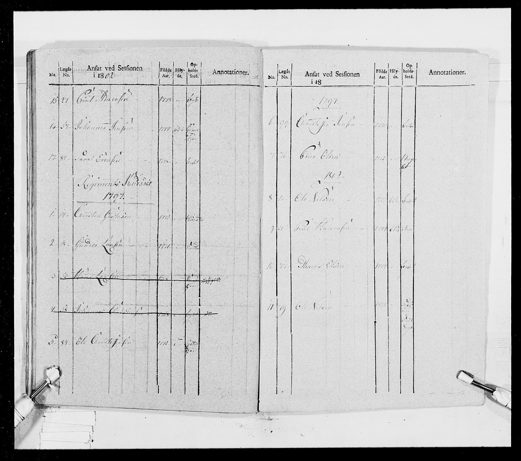 Generalitets- og kommissariatskollegiet, Det kongelige norske kommissariatskollegium, RA/EA-5420/E/Eh/L0023: Norske jegerkorps, 1805, p. 430