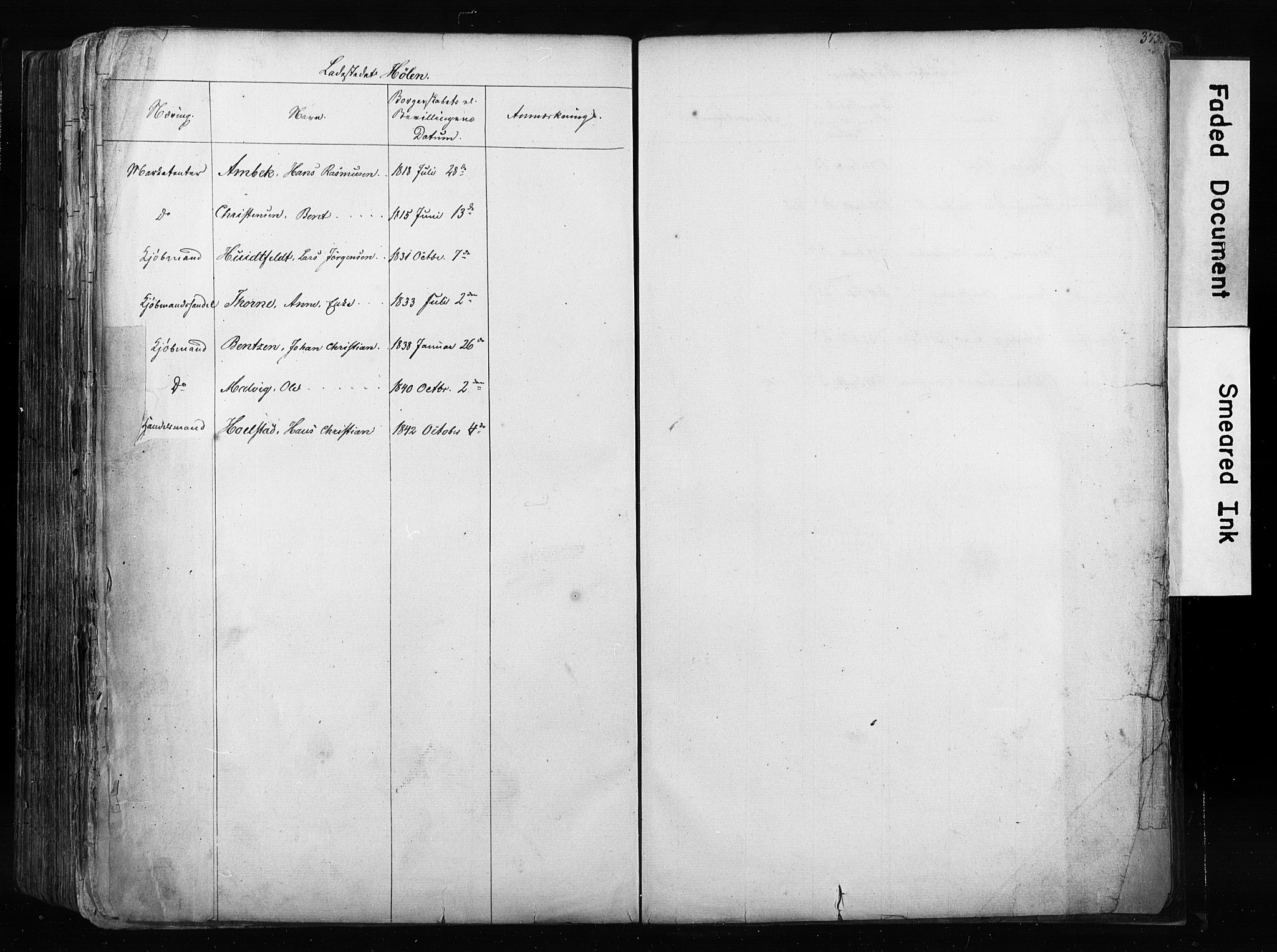 Kristiania magistrat, SAO/A-10711/F/Fb/L0003: Borgerrulle, 1842-1860, p. 378