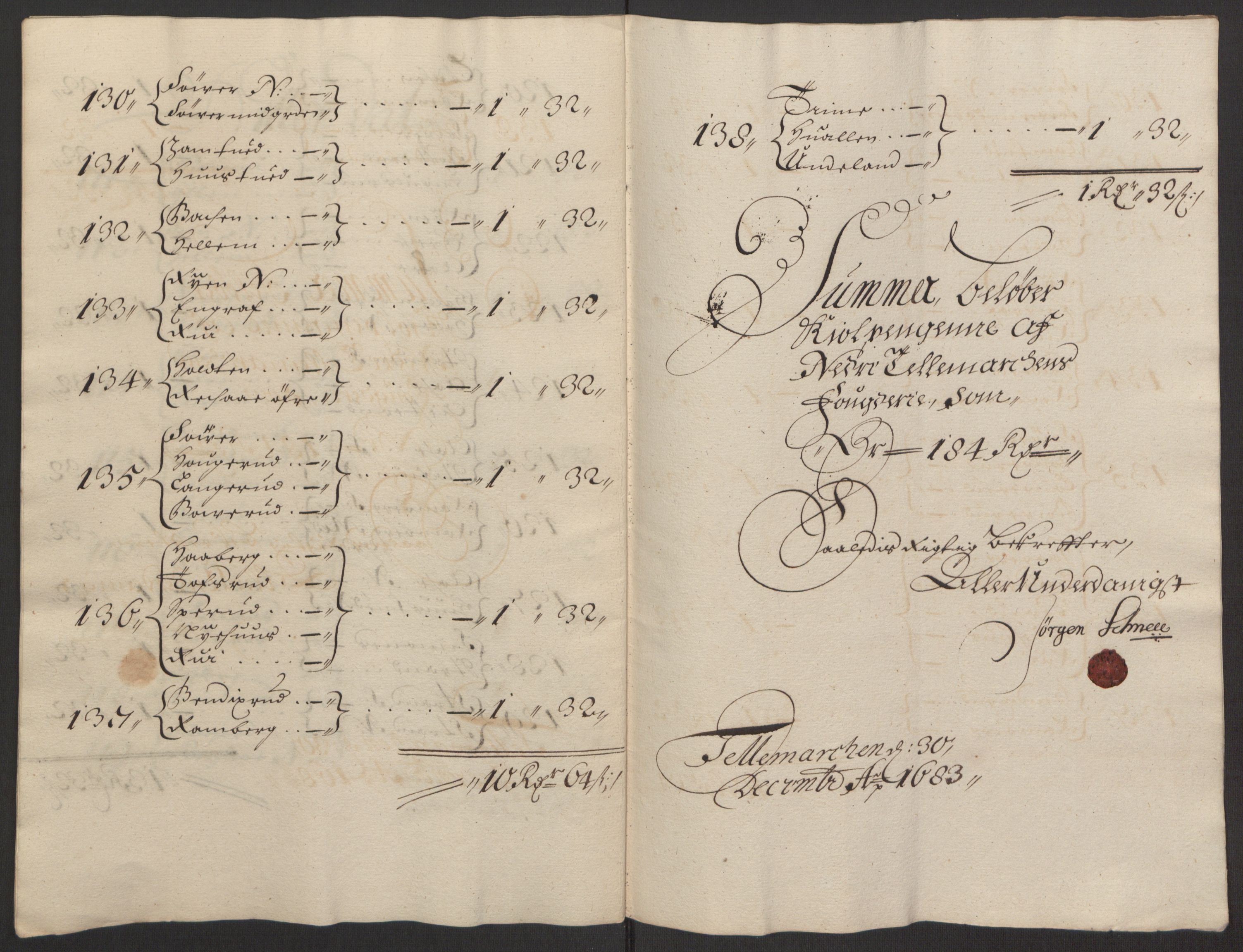 Rentekammeret inntil 1814, Reviderte regnskaper, Fogderegnskap, AV/RA-EA-4092/R35/L2080: Fogderegnskap Øvre og Nedre Telemark, 1680-1684, p. 116
