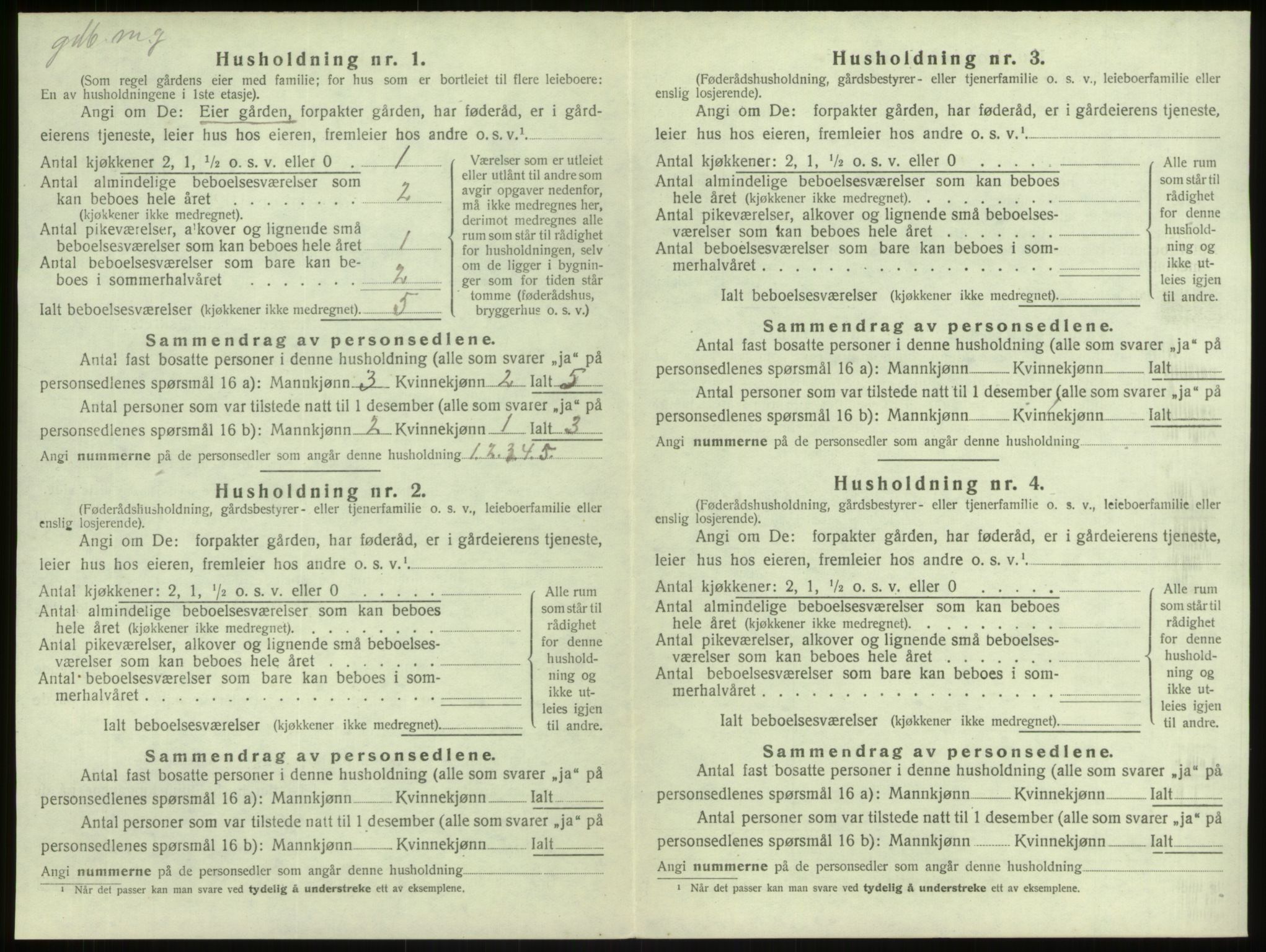 SAB, 1920 census for Herdla, 1920, p. 270