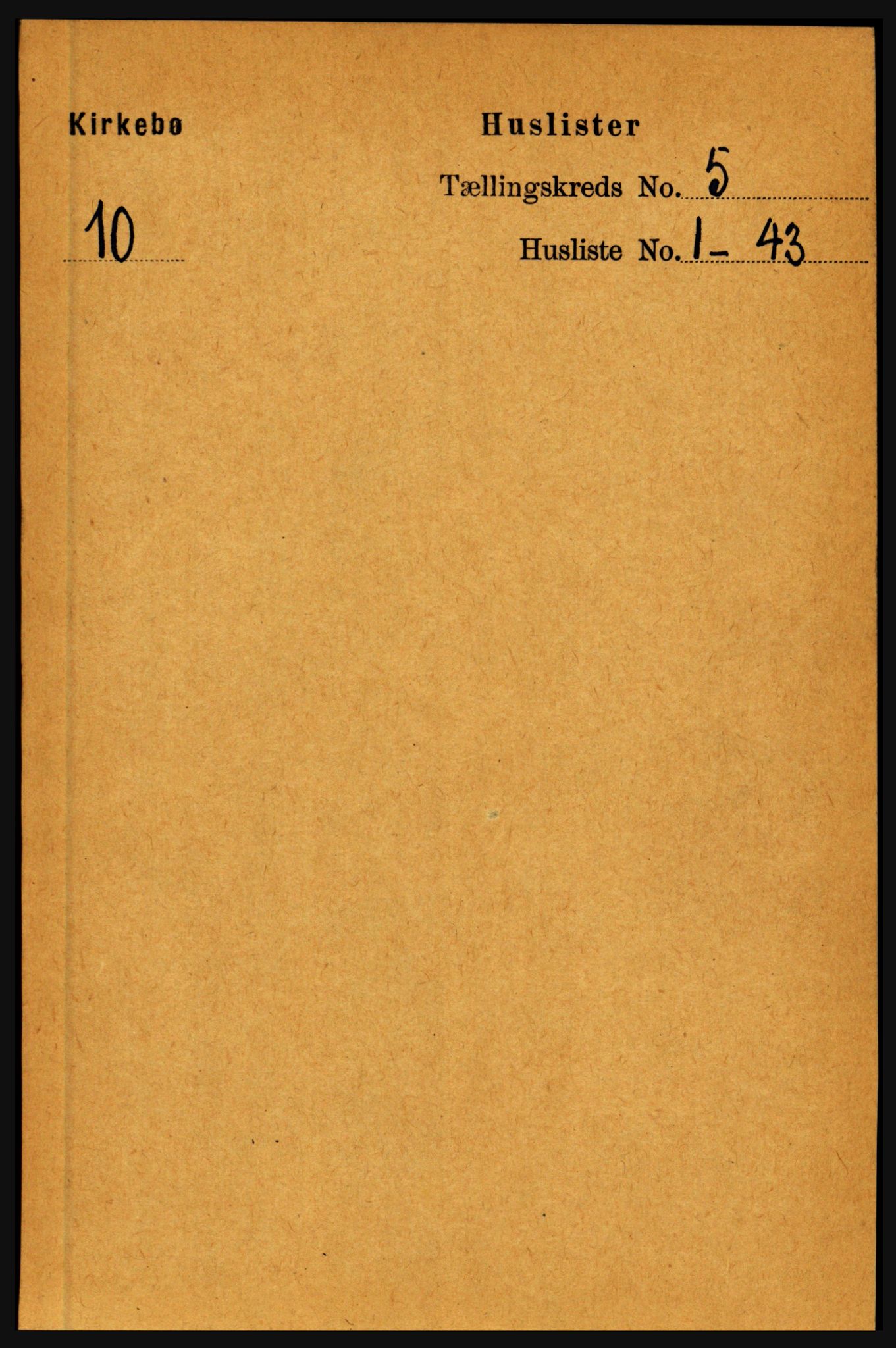 RA, 1891 census for 1416 Kyrkjebø, 1891, p. 1012