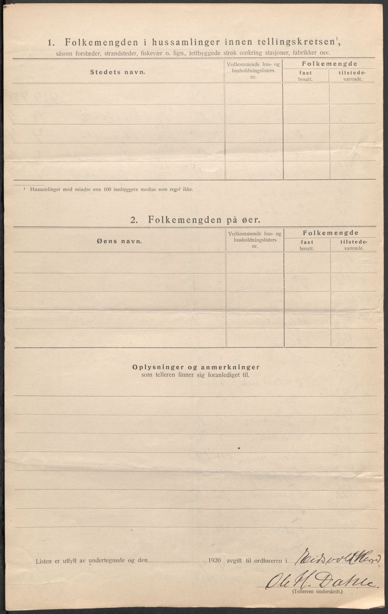 SAO, 1920 census for Eidsvoll, 1920, p. 61