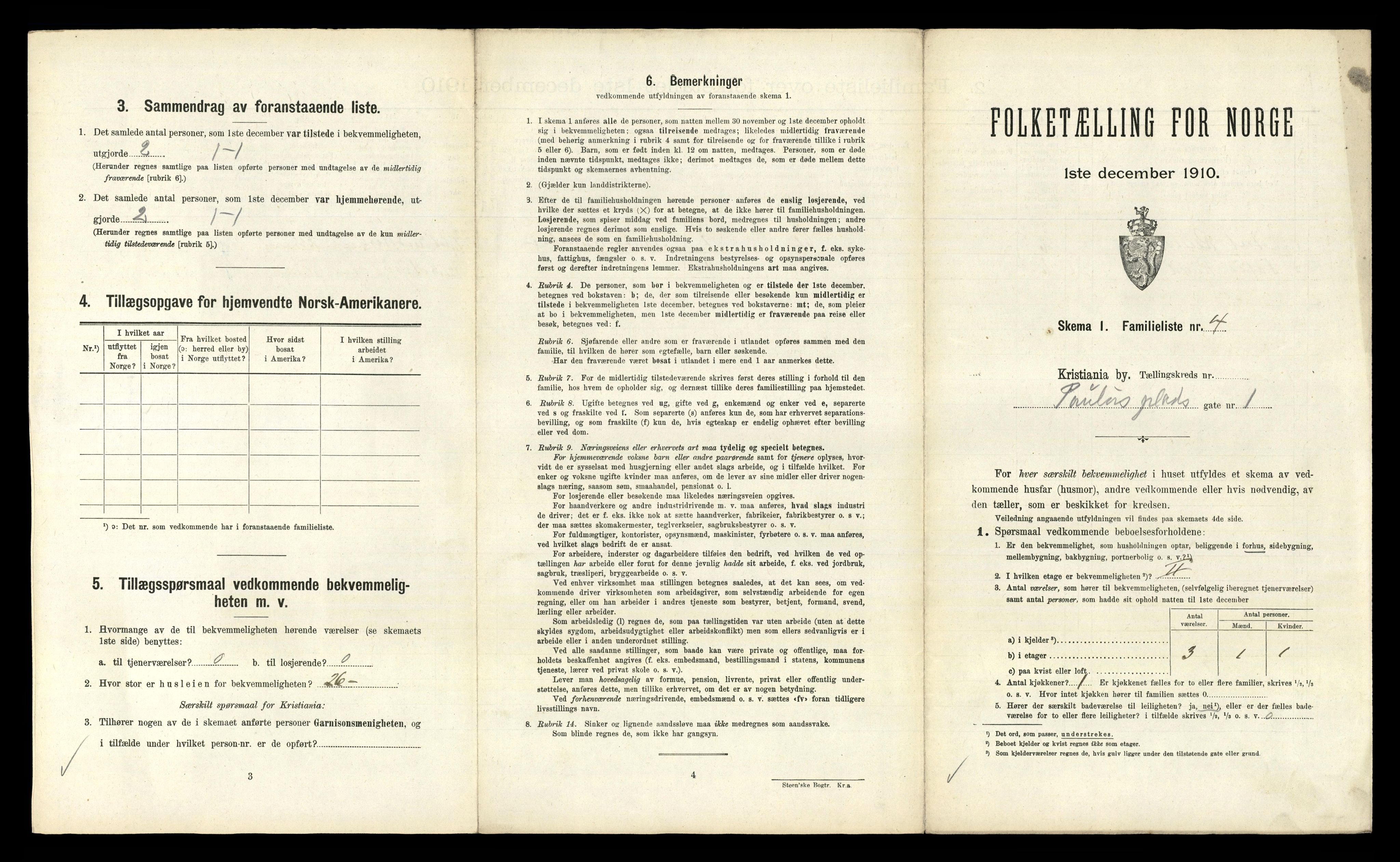 RA, 1910 census for Kristiania, 1910, p. 76251