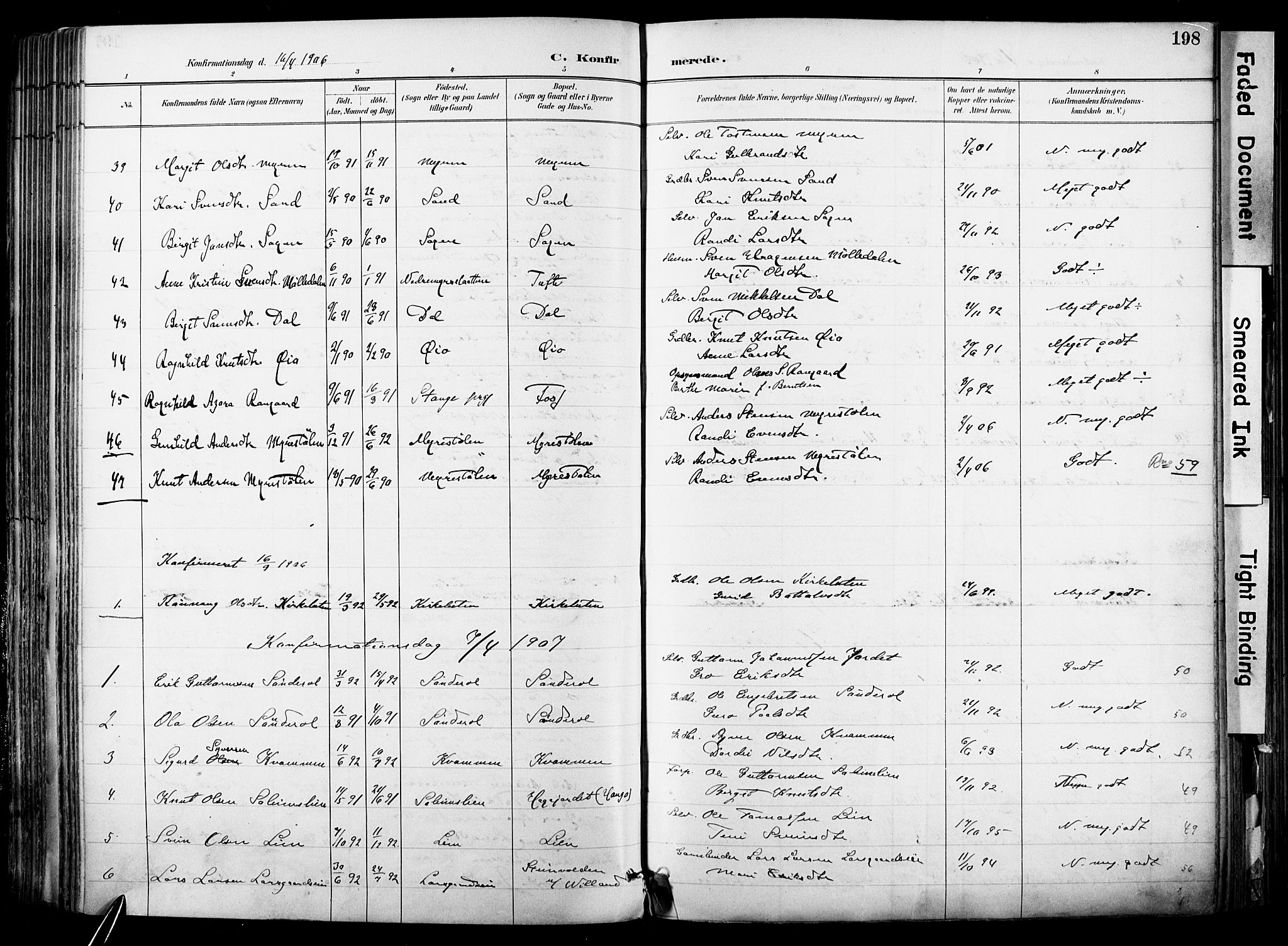 Hol kirkebøker, SAKO/A-227/F/Fa/L0003: Parish register (official) no. I 3, 1887-1918, p. 198