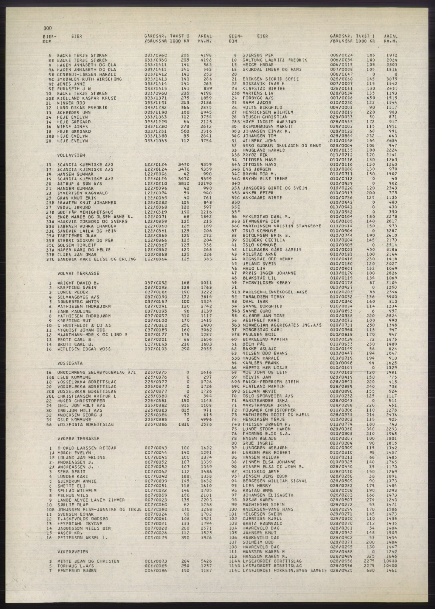 Kristiania/Oslo adressebok, PUBL/-, 1980-1981, p. 300