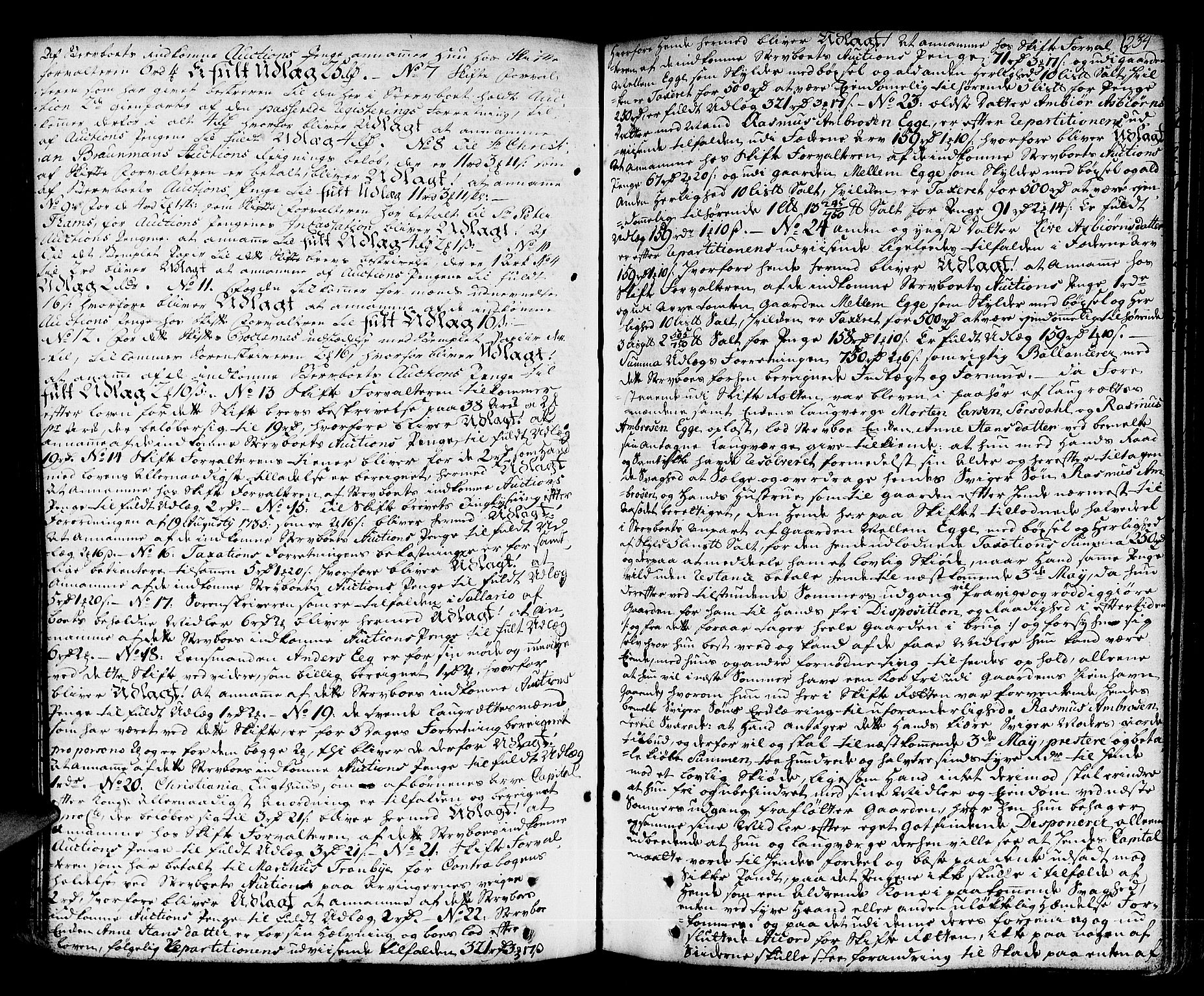 Lier, Røyken og Hurum sorenskriveri, AV/SAKO-A-89/H/Hc/L0005: Skifteprotokoll, 1760-1774, p. 233b-234a