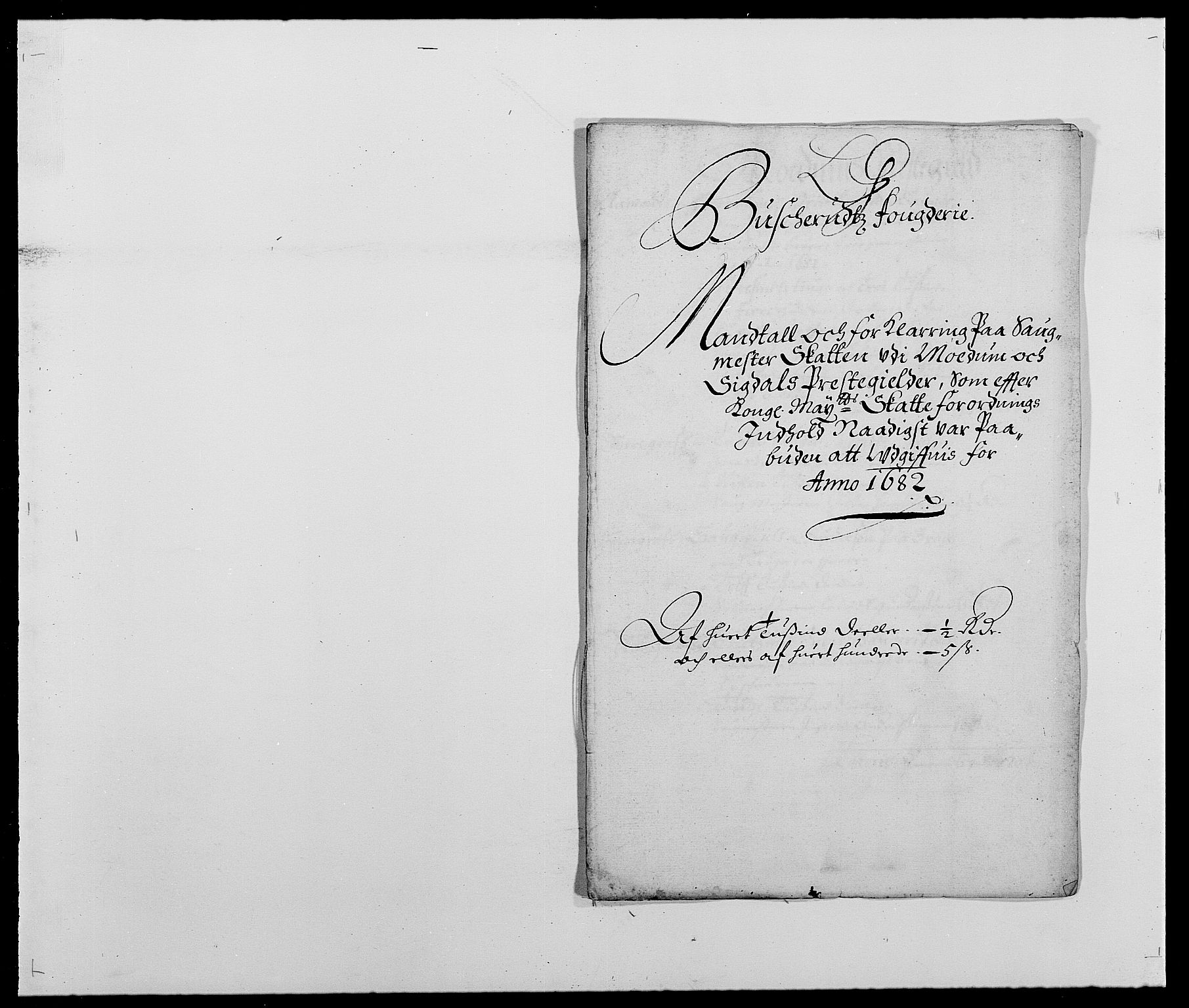 Rentekammeret inntil 1814, Reviderte regnskaper, Fogderegnskap, RA/EA-4092/R25/L1676: Fogderegnskap Buskerud, 1682, p. 113