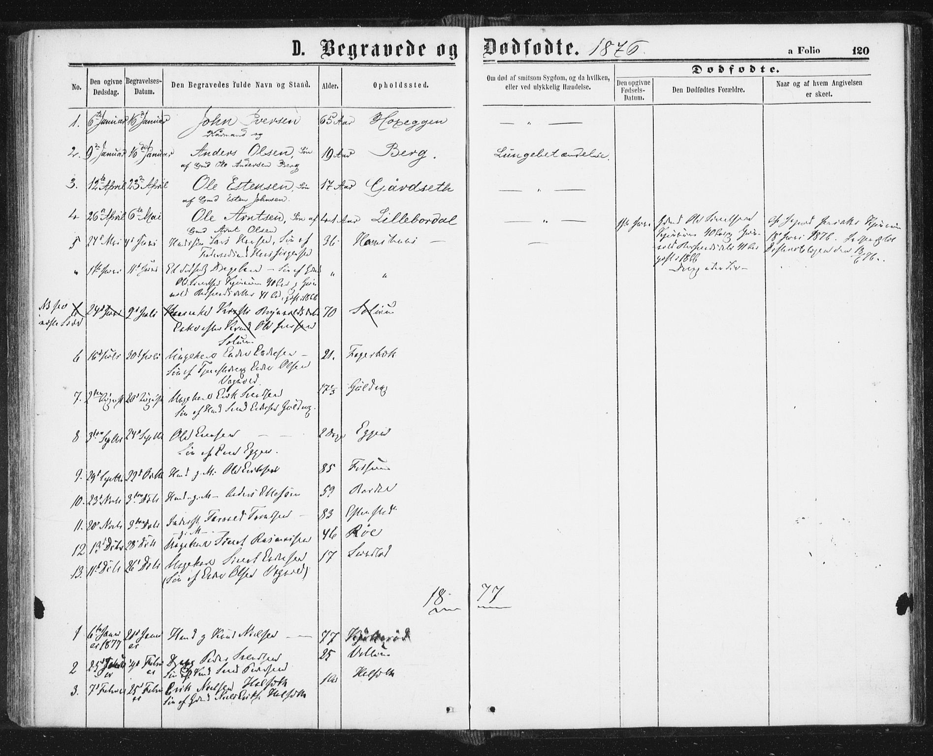 Ministerialprotokoller, klokkerbøker og fødselsregistre - Sør-Trøndelag, SAT/A-1456/689/L1039: Parish register (official) no. 689A04, 1865-1878, p. 120