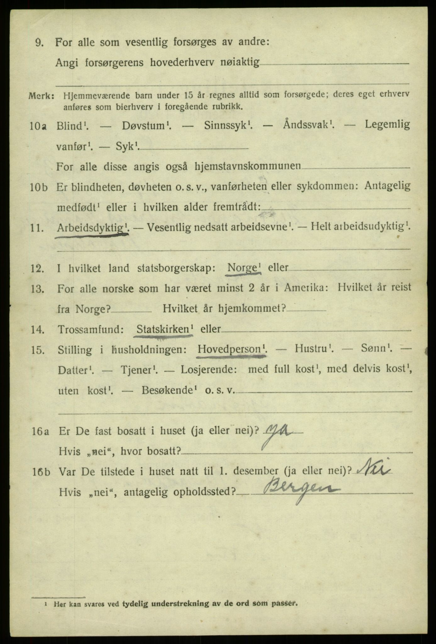 SAB, 1920 census for Herdla, 1920, p. 9686