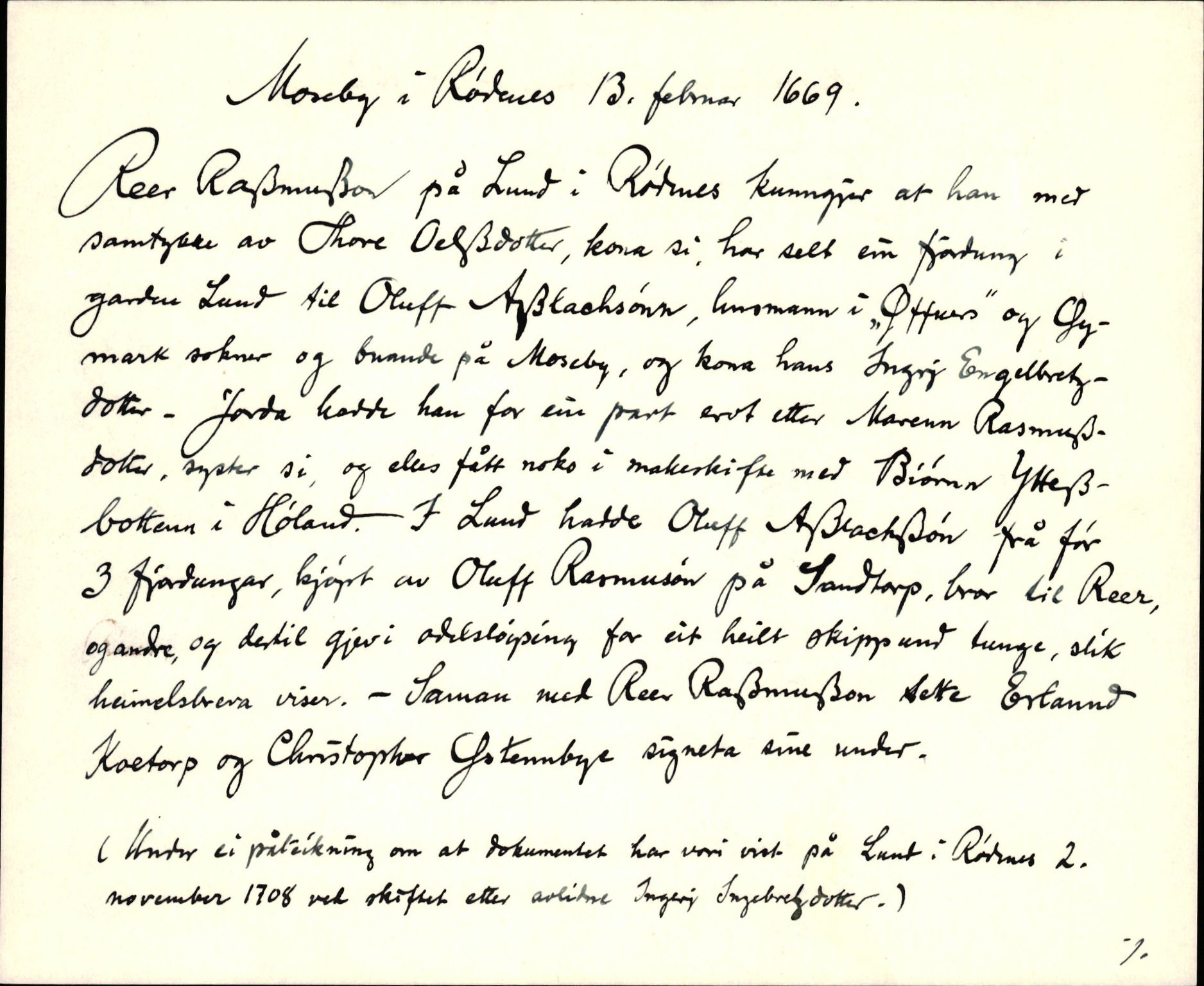 Riksarkivets diplomsamling, AV/RA-EA-5965/F35/F35d/L0005: Innlånte diplomer, seddelregister, 1661-1690, p. 173