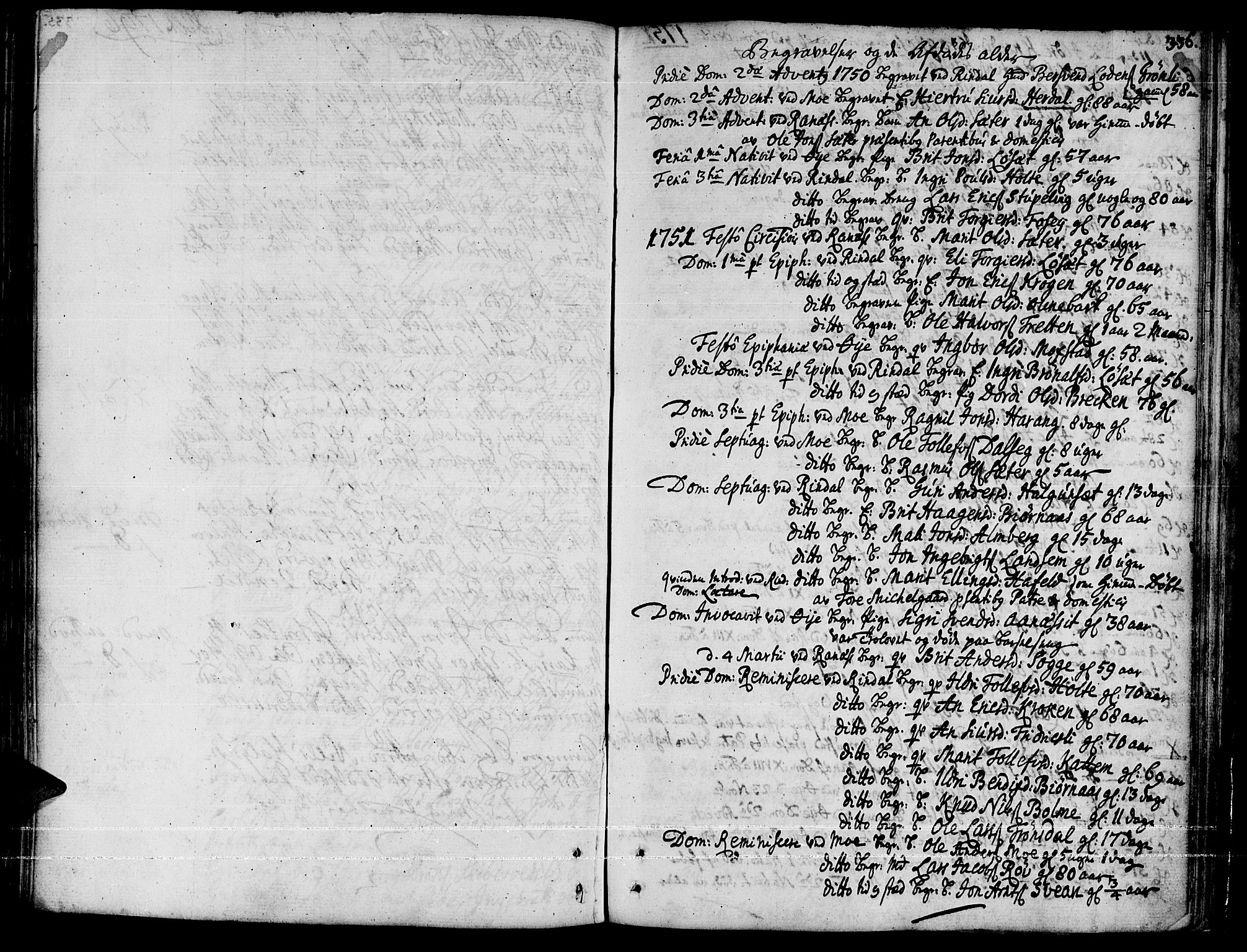 Ministerialprotokoller, klokkerbøker og fødselsregistre - Møre og Romsdal, SAT/A-1454/595/L1039: Parish register (official) no. 595A01, 1750-1796, p. 336
