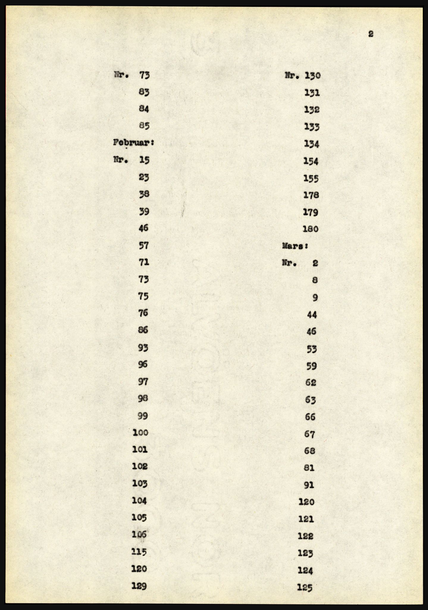 Riksarkivet, Seksjon for eldre arkiv og spesialsamlinger, AV/RA-EA-6797/H/Ha, 1953, p. 2