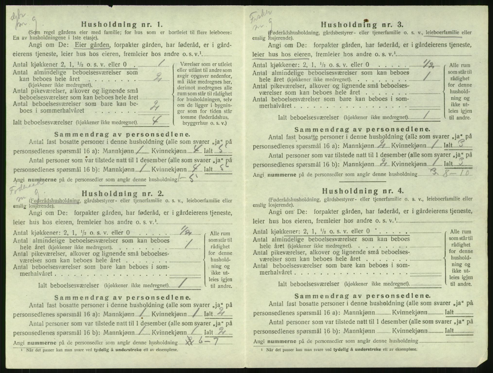 SAT, 1920 census for Haram, 1920, p. 802