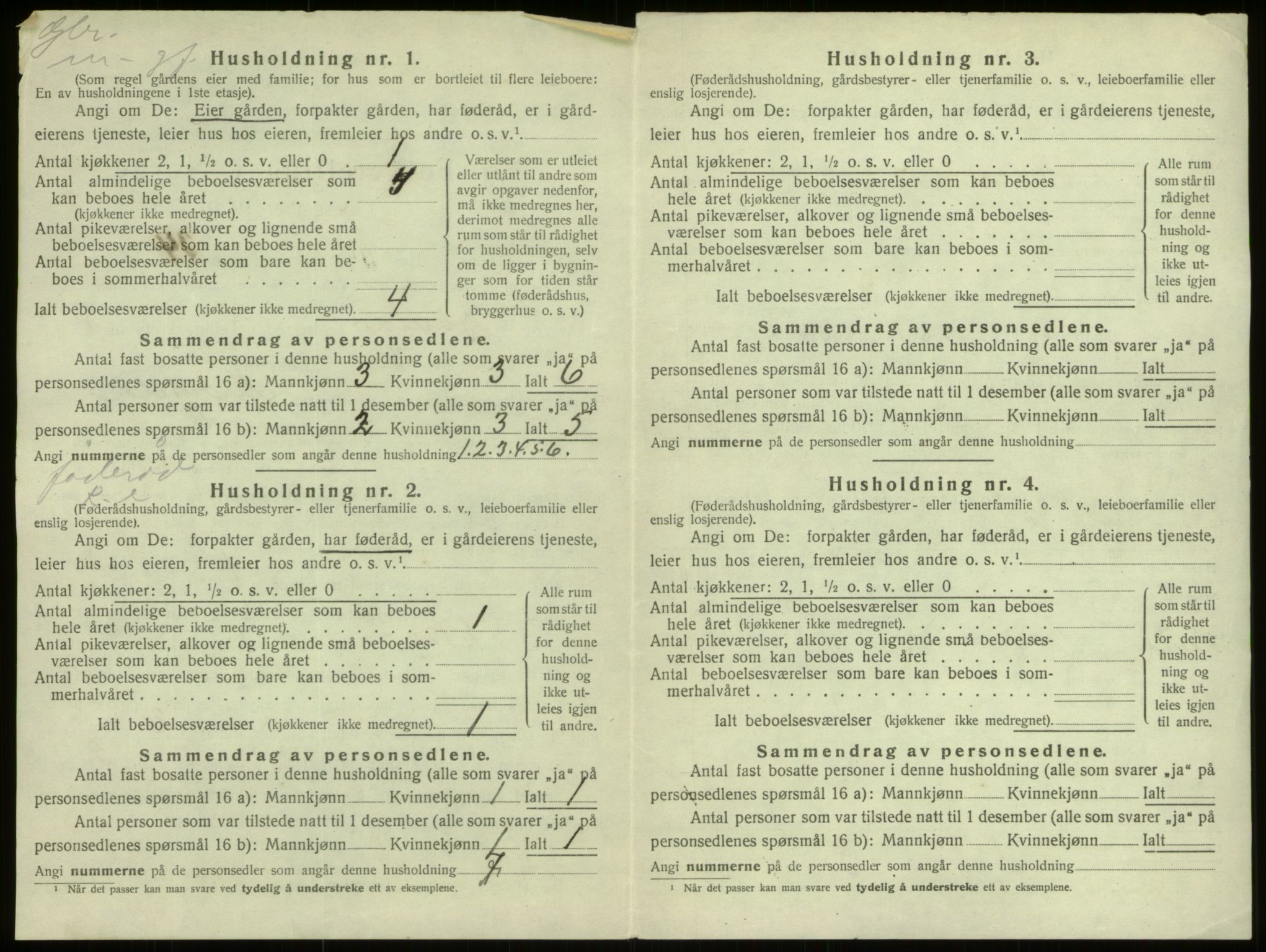 SAB, 1920 census for Davik, 1920, p. 407