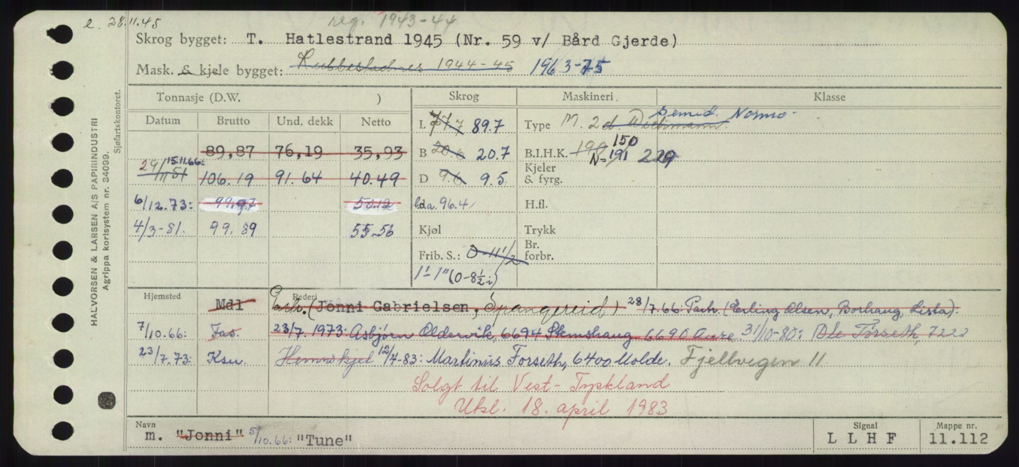 Sjøfartsdirektoratet med forløpere, Skipsmålingen, AV/RA-S-1627/H/Hd/L0039: Fartøy, Ti-Tø, p. 807