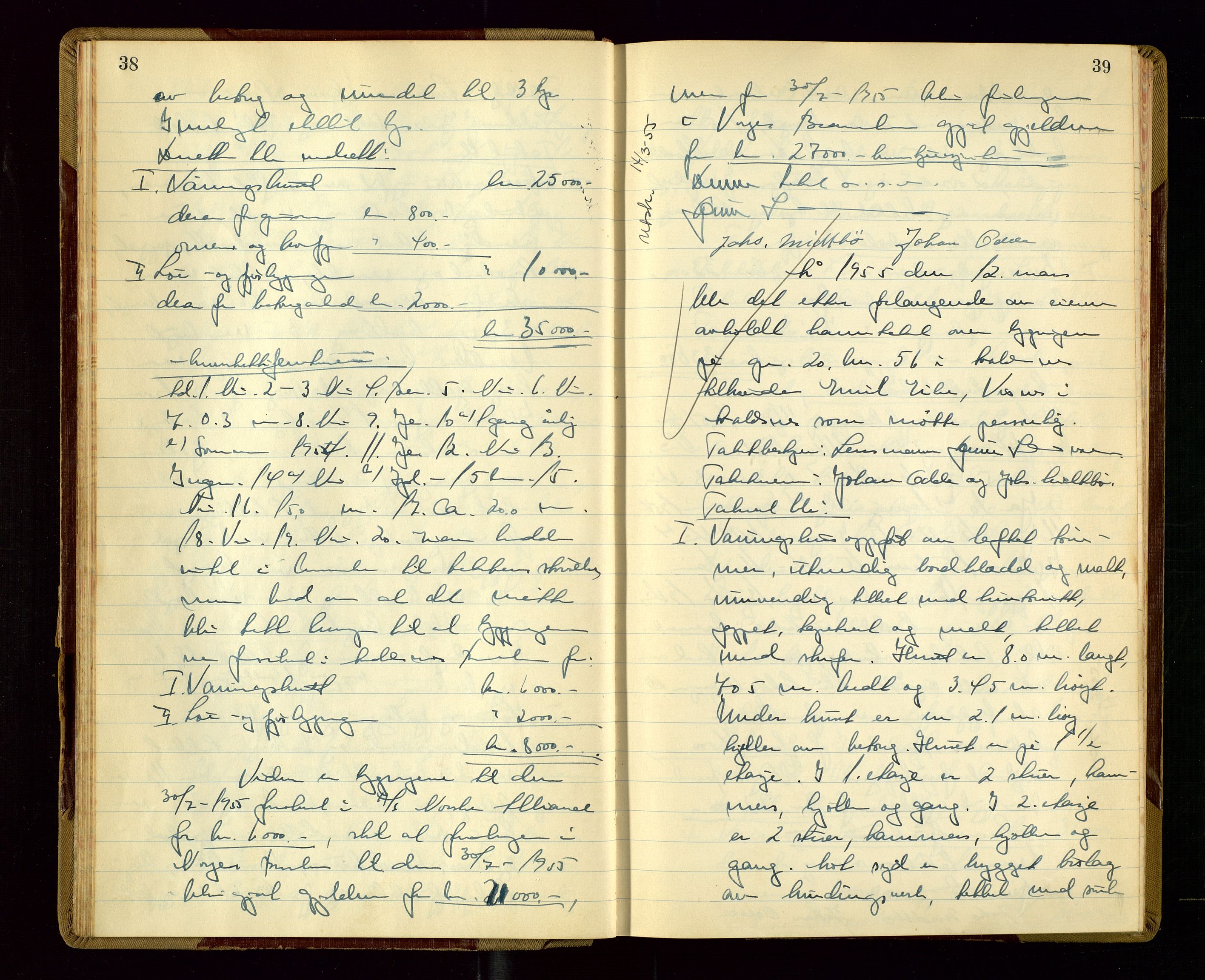 Avaldsnes lensmannskontor, AV/SAST-A-100286/Goa/L0010: "Branntakstprotokoll", 1955, p. 38-39