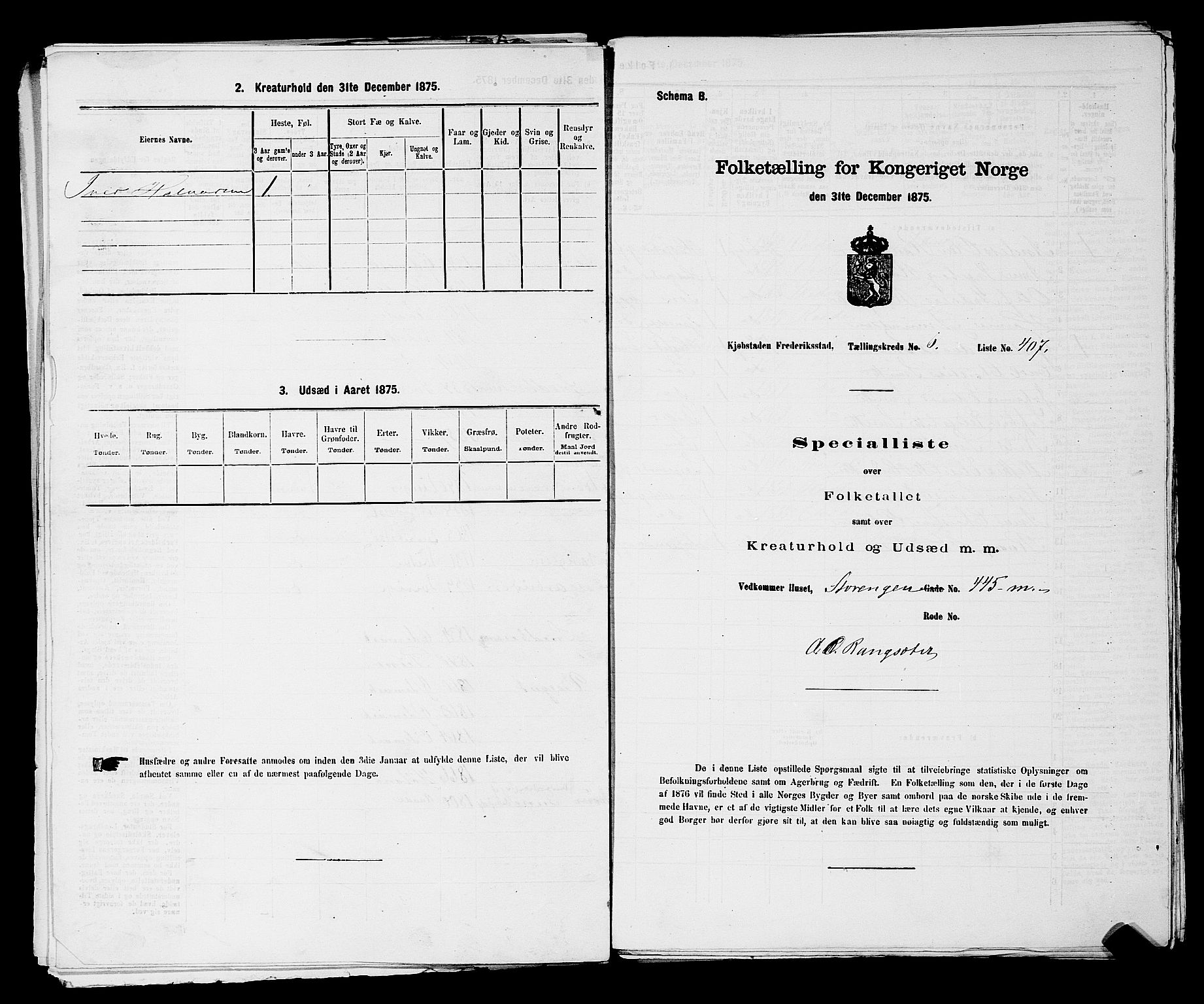 RA, 1875 census for 0103B Fredrikstad/Fredrikstad, 1875, p. 956