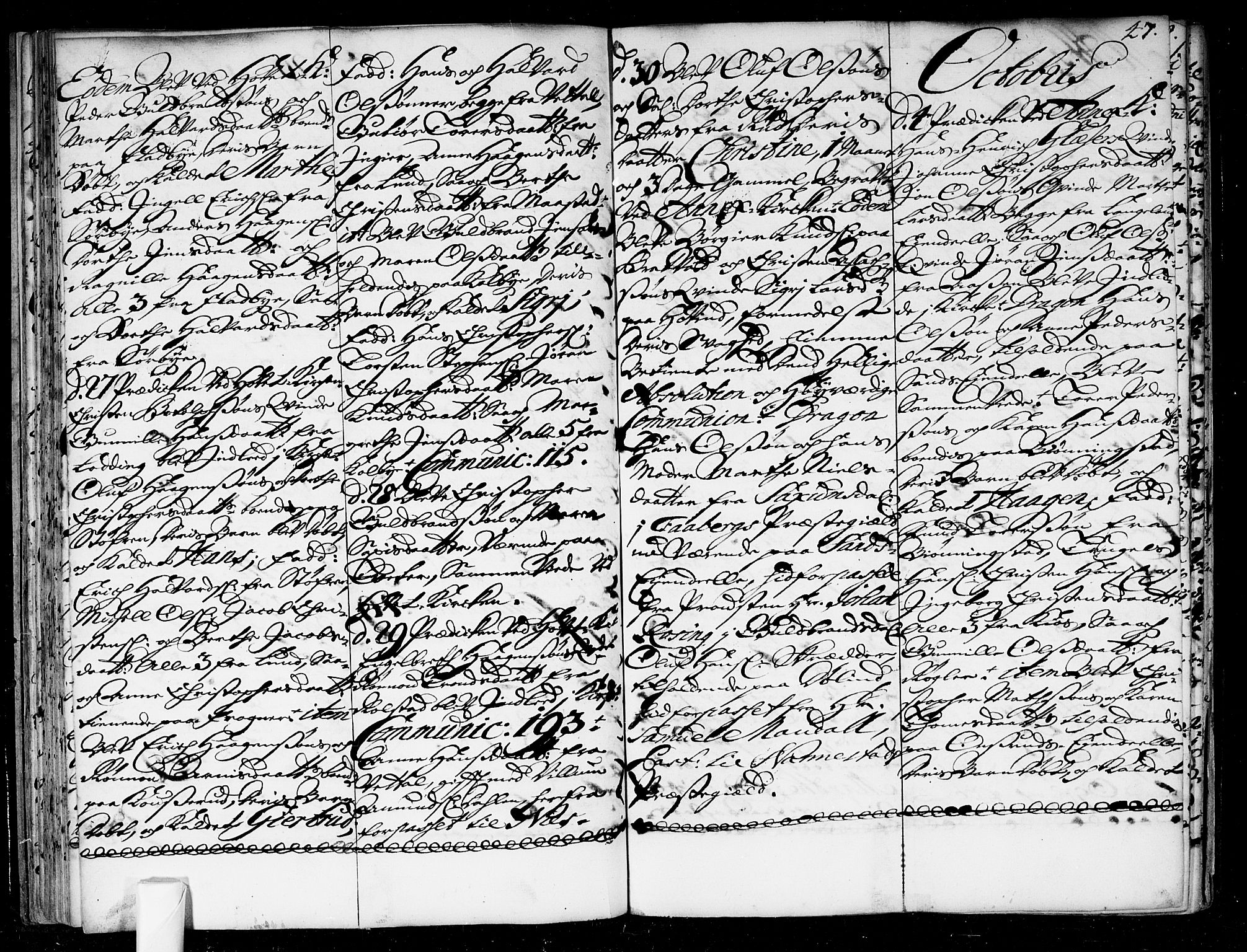 Ullensaker prestekontor Kirkebøker, AV/SAO-A-10236a/F/Fa/L0004: Parish register (official) no. I 4, 1721-1723, p. 47