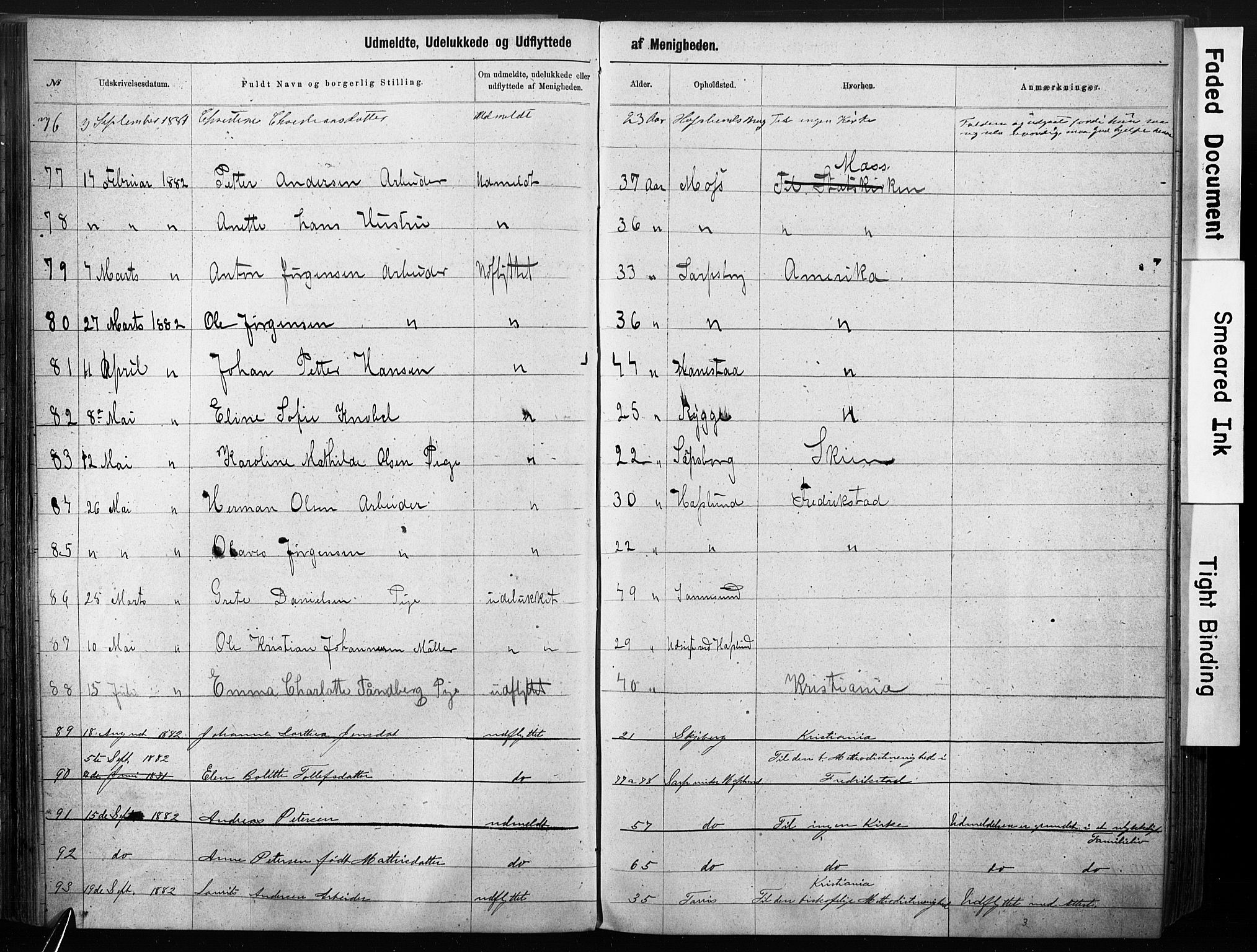 Sarpsborg metodistkirke, AV/SAO-PAO-0233/A/L0003: Dissenter register no. 3, 1856-1893