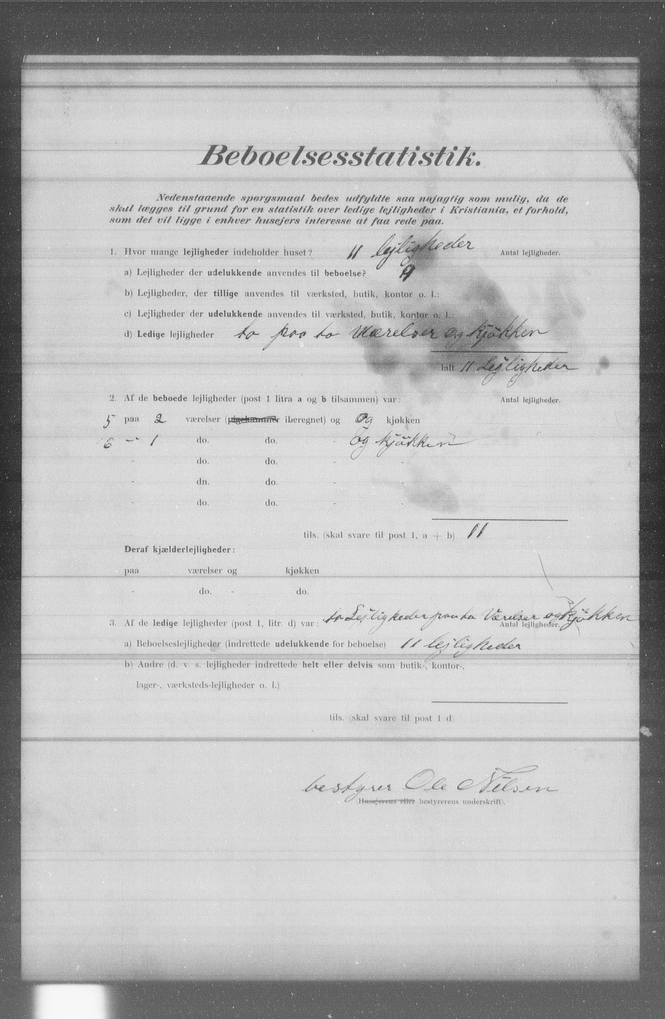 OBA, Municipal Census 1902 for Kristiania, 1902, p. 4585