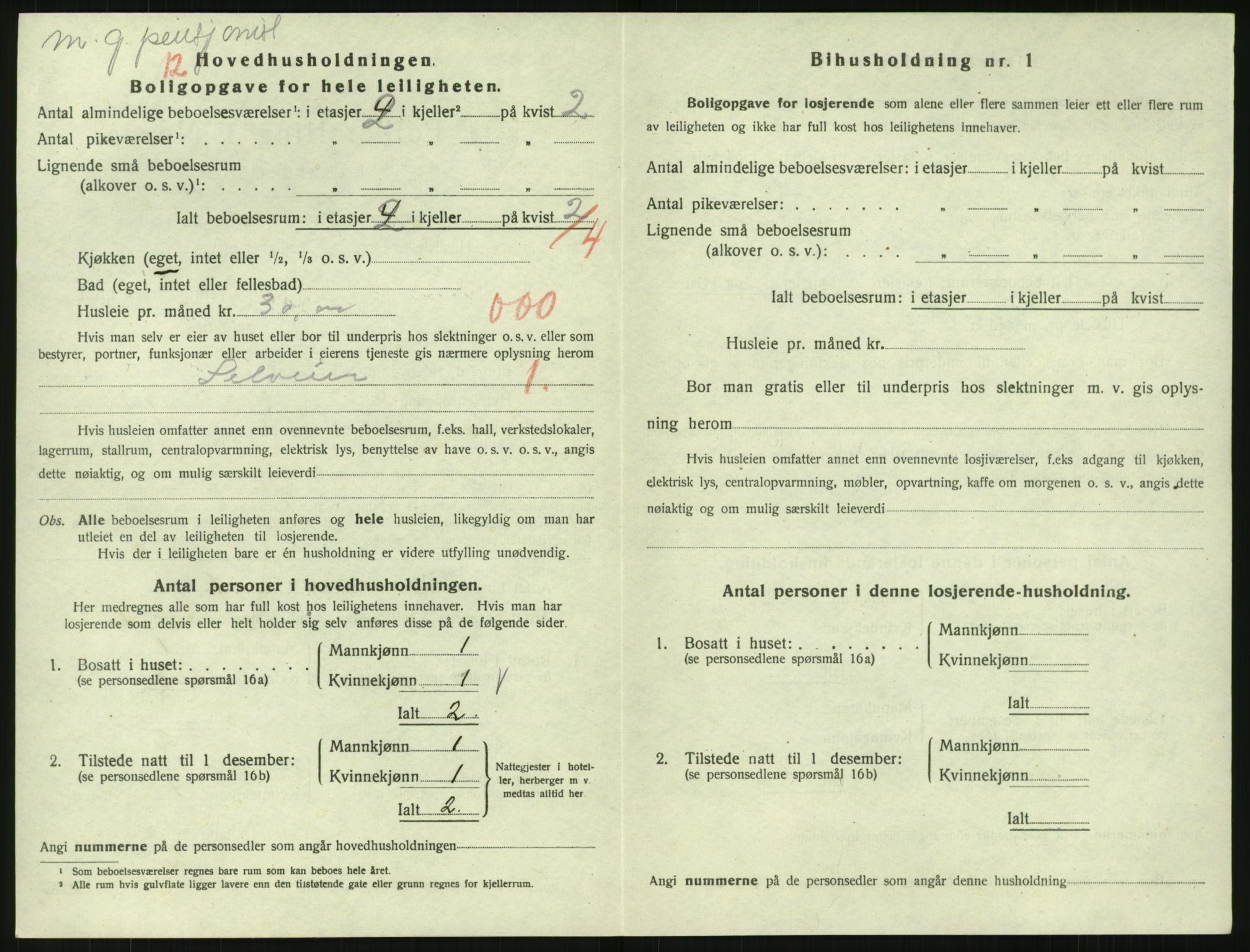 SAK, 1920 census for Arendal, 1920, p. 8097