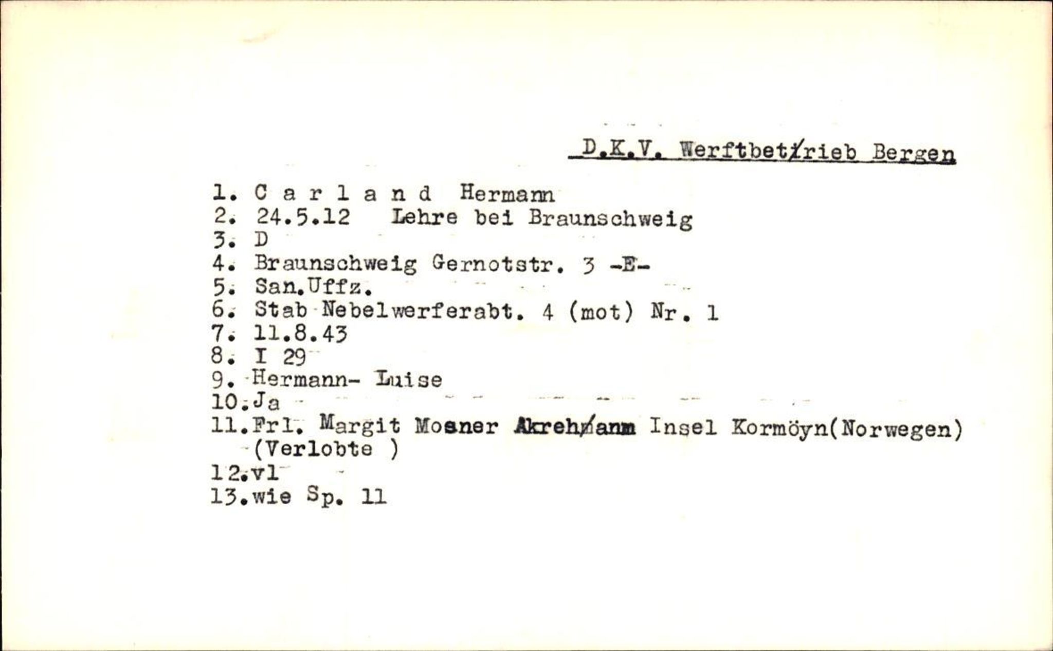 Hjemsendte tyskere , RA/RAFA-6487/D/Da/L0001: Abel- Glazel, 1945-1947, p. 611
