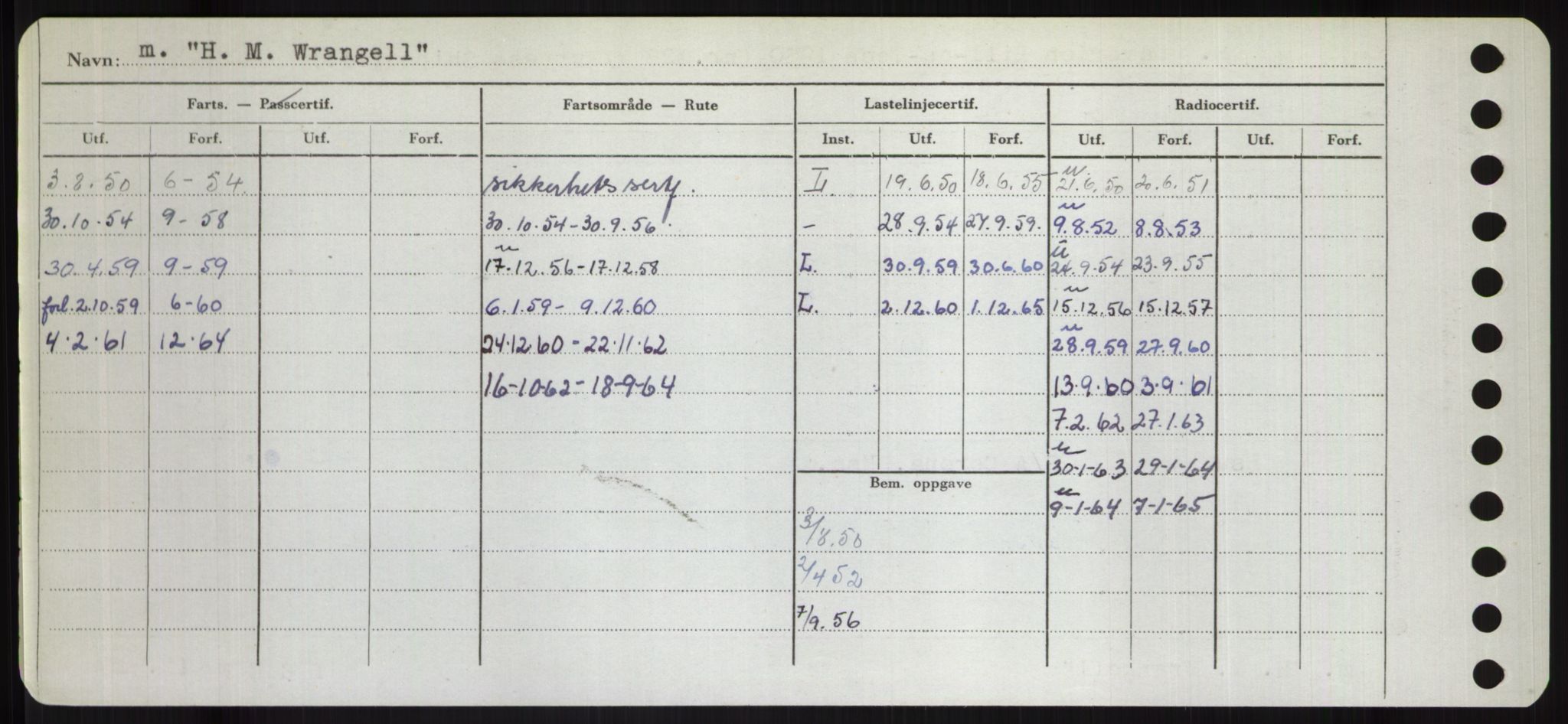 Sjøfartsdirektoratet med forløpere, Skipsmålingen, RA/S-1627/H/Hd/L0014: Fartøy, H-Havl, p. 26