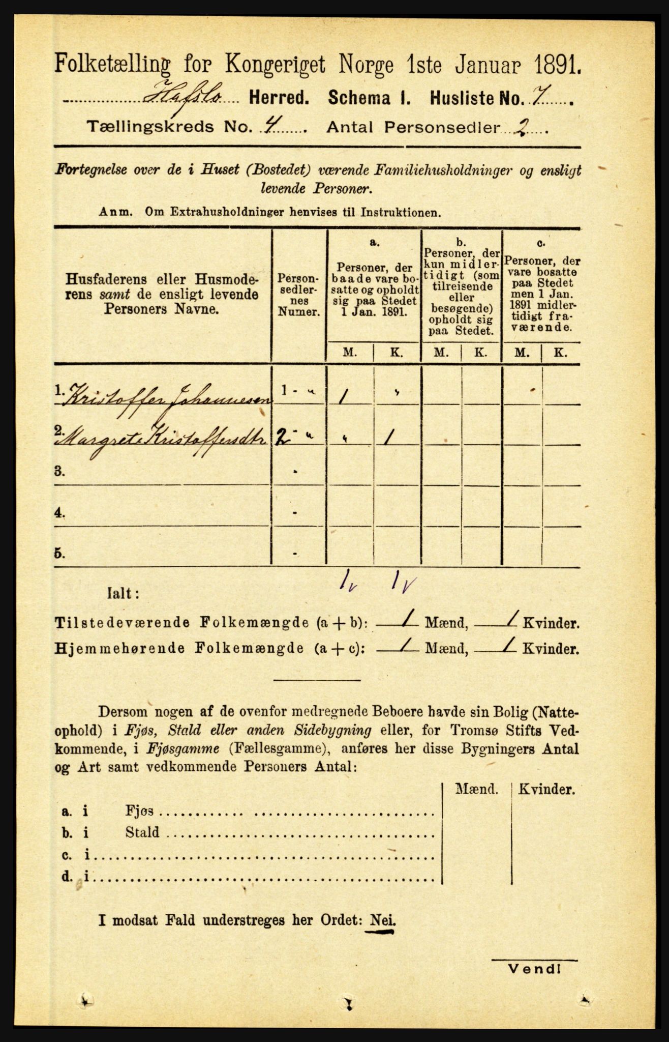 RA, 1891 census for 1425 Hafslo, 1891, p. 1522