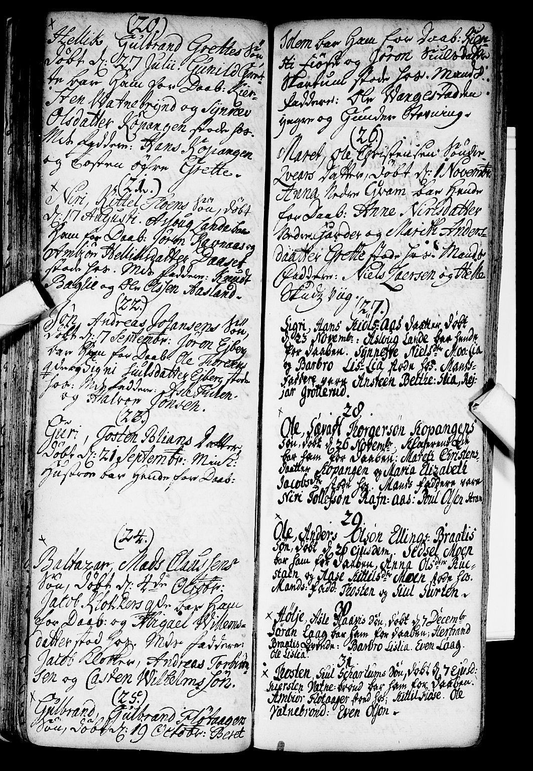 Flesberg kirkebøker, AV/SAKO-A-18/F/Fa/L0002: Parish register (official) no. I 2, 1726-1747