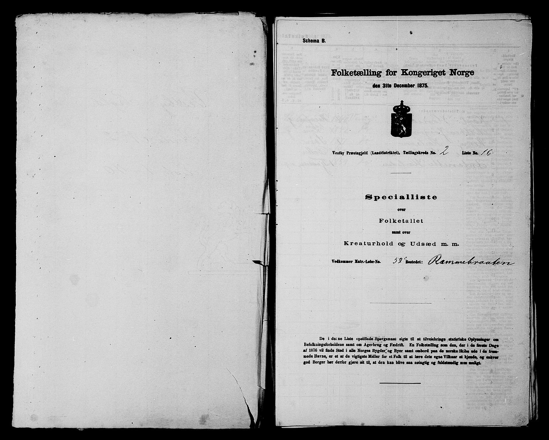 RA, 1875 census for 0211L Vestby/Vestby, Garder og Såner, 1875, p. 201