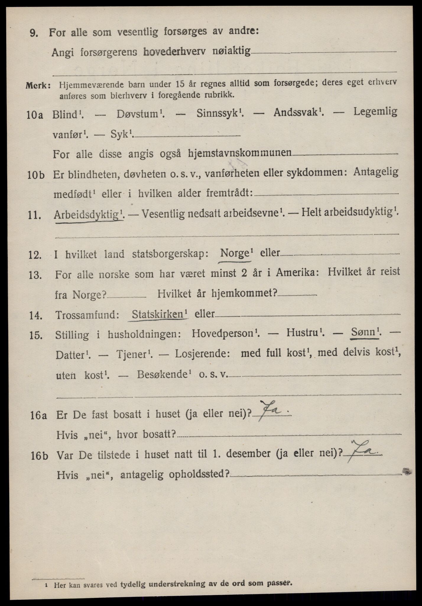 SAT, 1920 census for Sykkylven, 1920, p. 4500