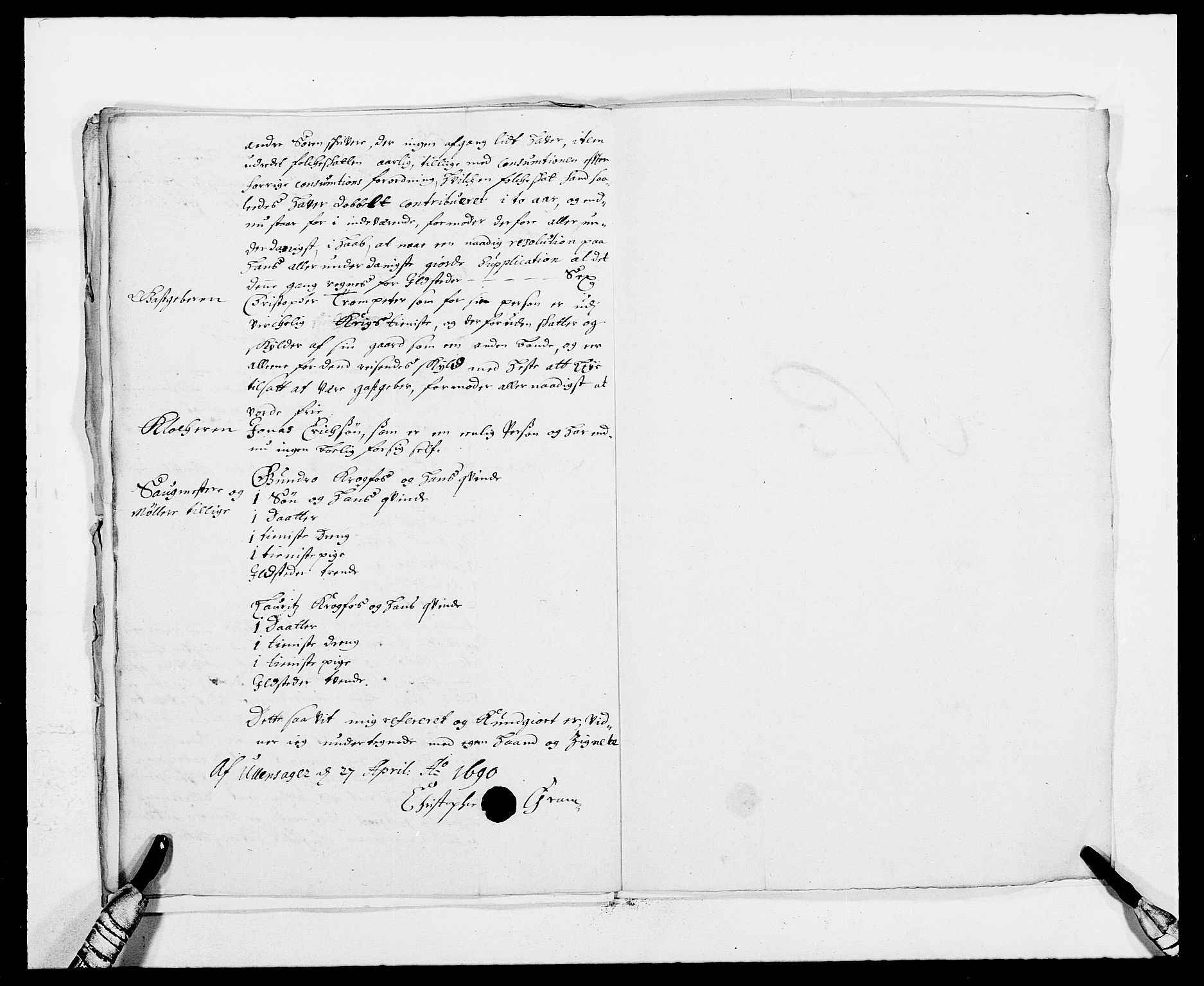 Rentekammeret inntil 1814, Reviderte regnskaper, Fogderegnskap, AV/RA-EA-4092/R12/L0702: Fogderegnskap Øvre Romerike, 1690, p. 219