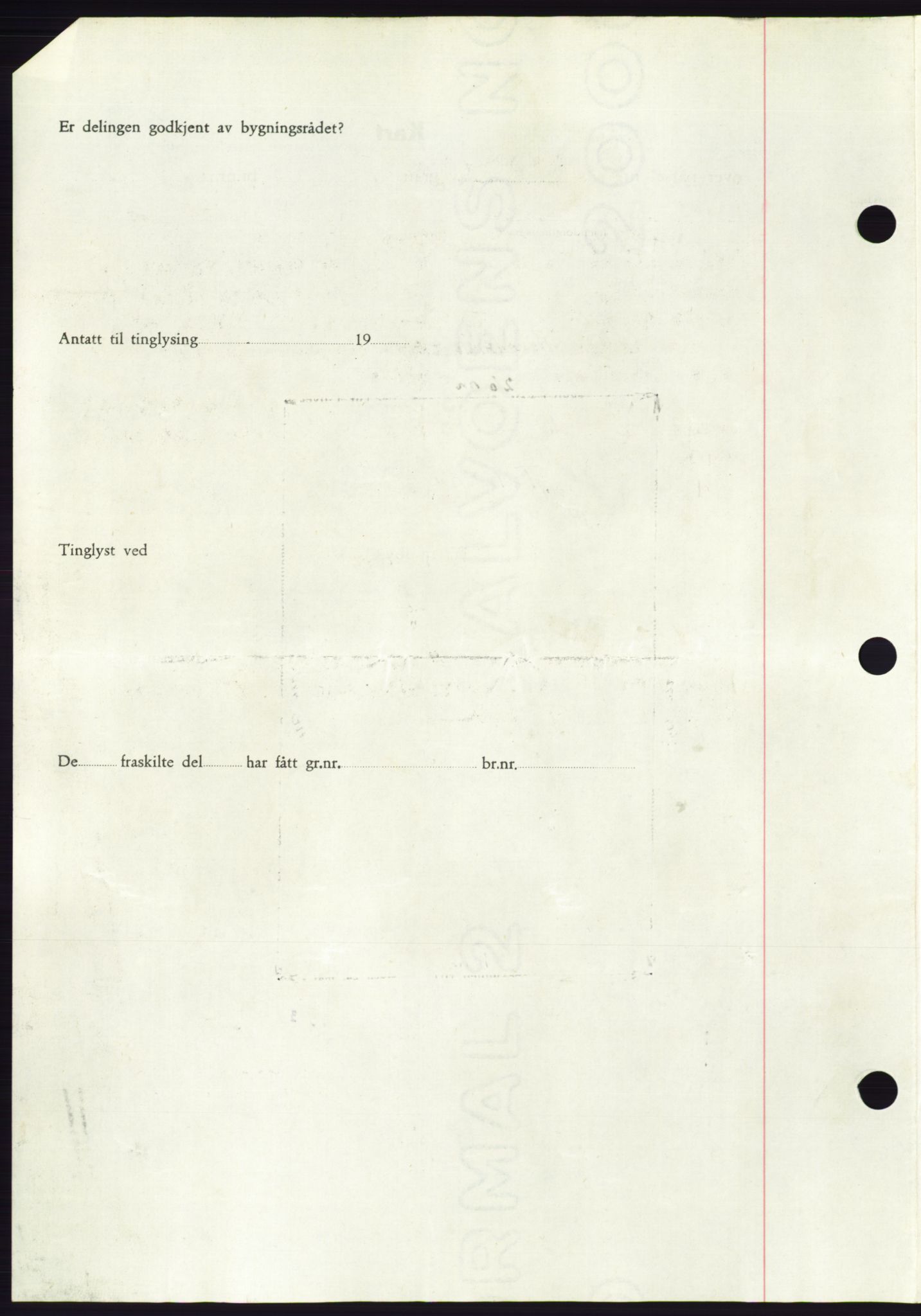 Søre Sunnmøre sorenskriveri, AV/SAT-A-4122/1/2/2C/L0085: Mortgage book no. 11A, 1949-1949, Diary no: : 1630/1949