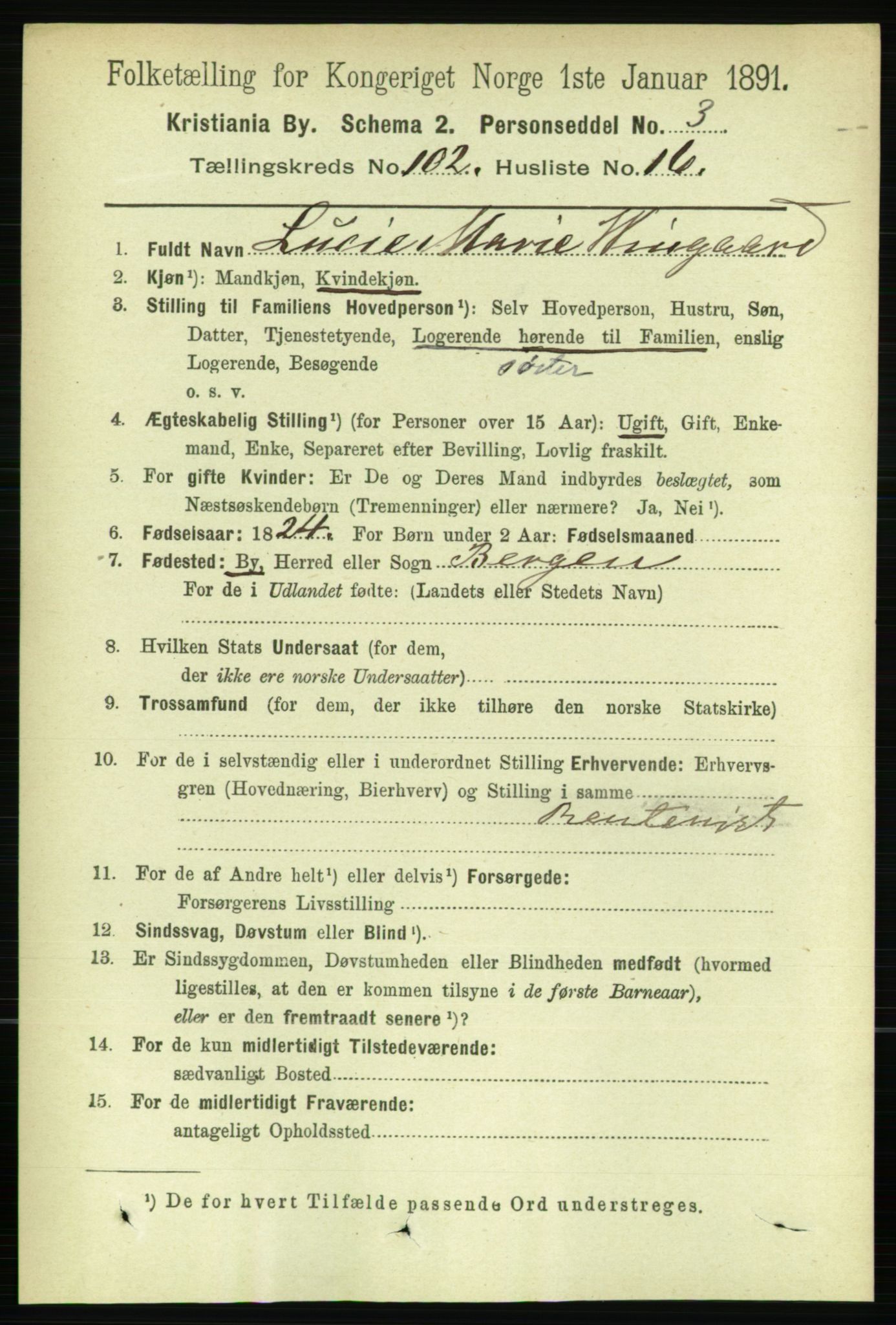 RA, 1891 census for 0301 Kristiania, 1891, p. 50937