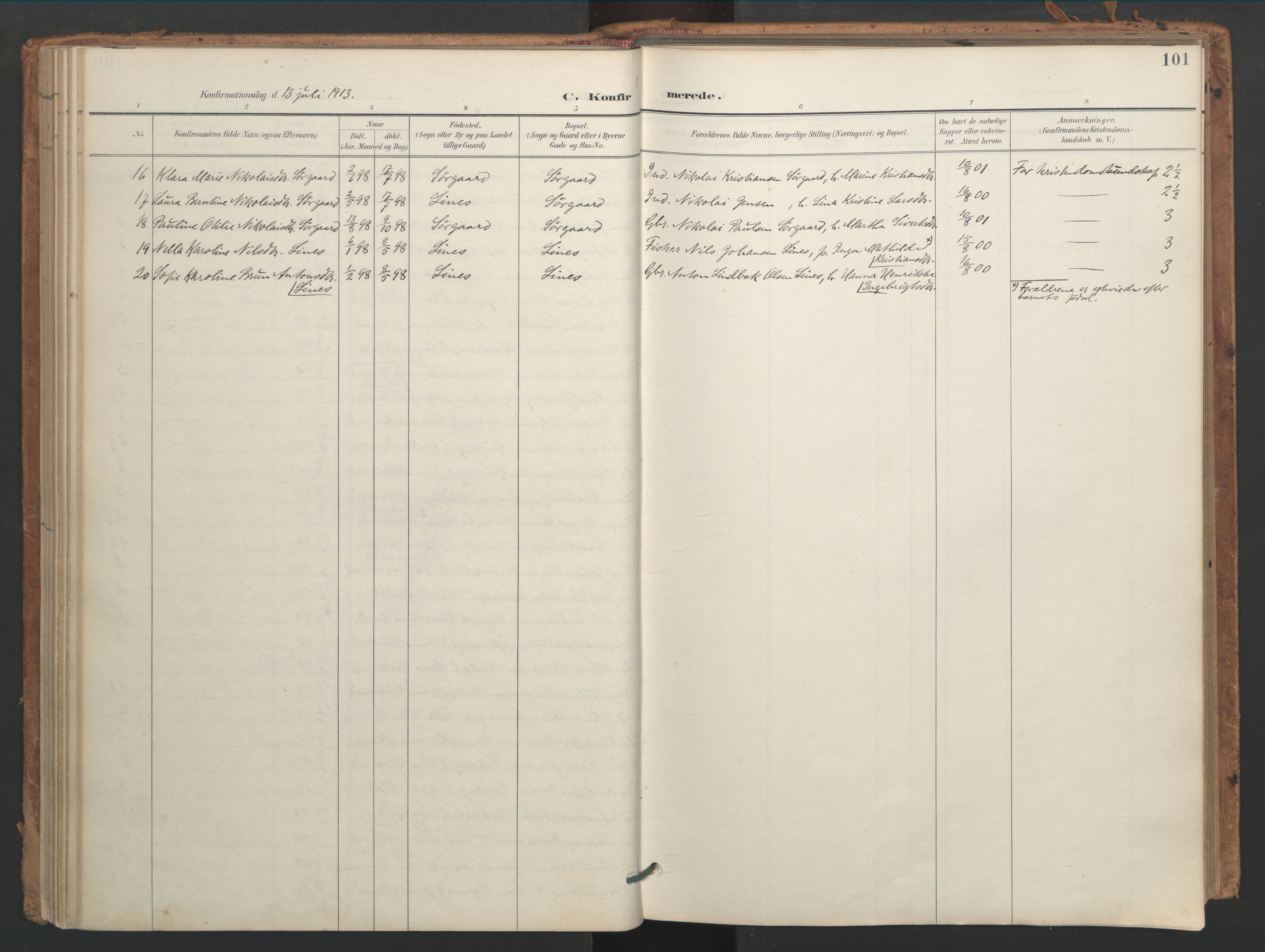 Ministerialprotokoller, klokkerbøker og fødselsregistre - Sør-Trøndelag, SAT/A-1456/656/L0693: Parish register (official) no. 656A02, 1894-1913, p. 101