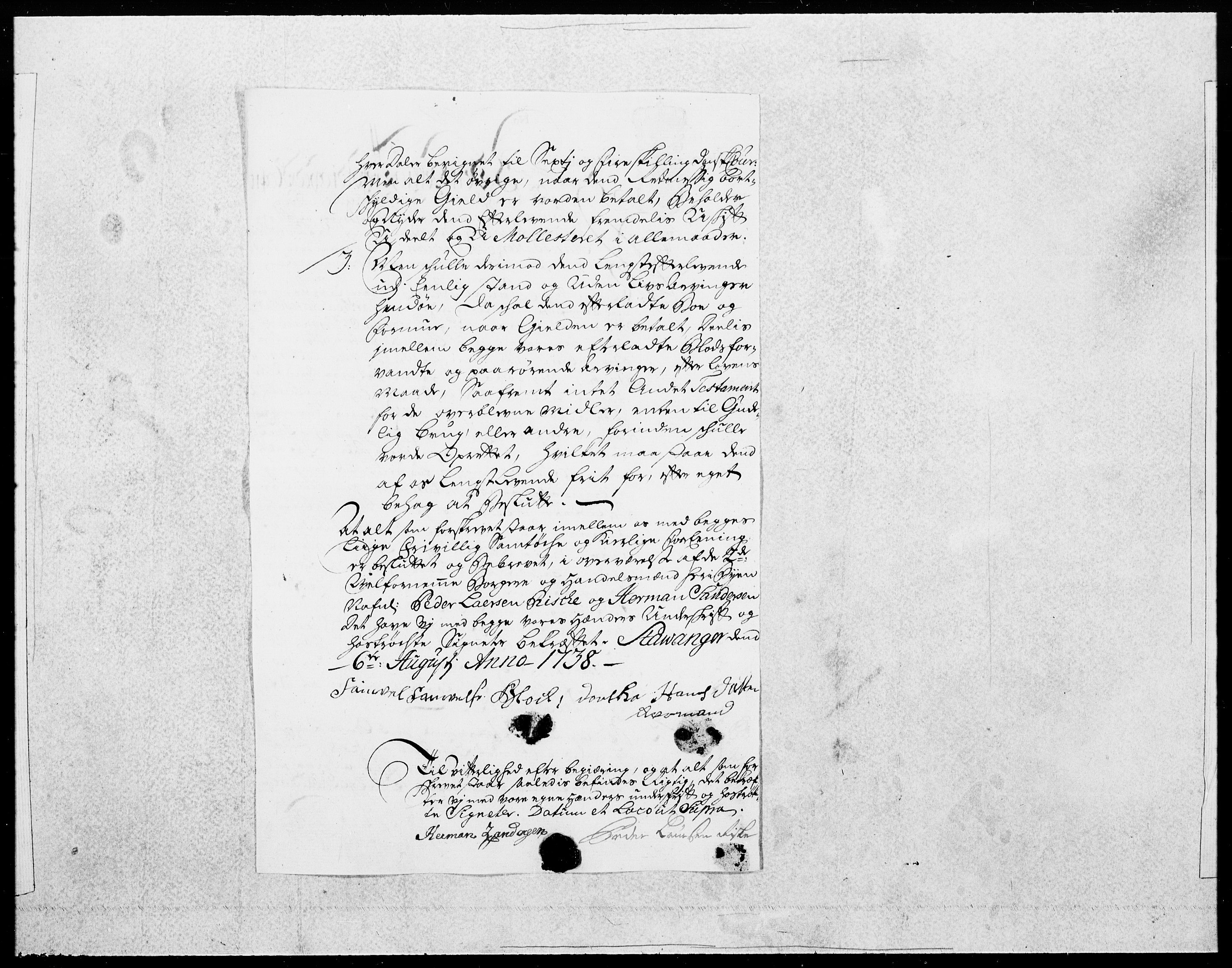 Danske Kanselli 1572-1799, AV/RA-EA-3023/F/Fc/Fcc/Fcca/L0128: Norske innlegg 1572-1799, 1738, p. 133