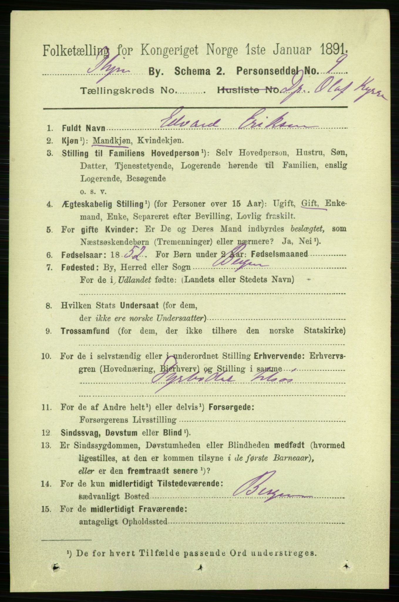 RA, 1891 census for 1601 Trondheim, 1891, p. 28550