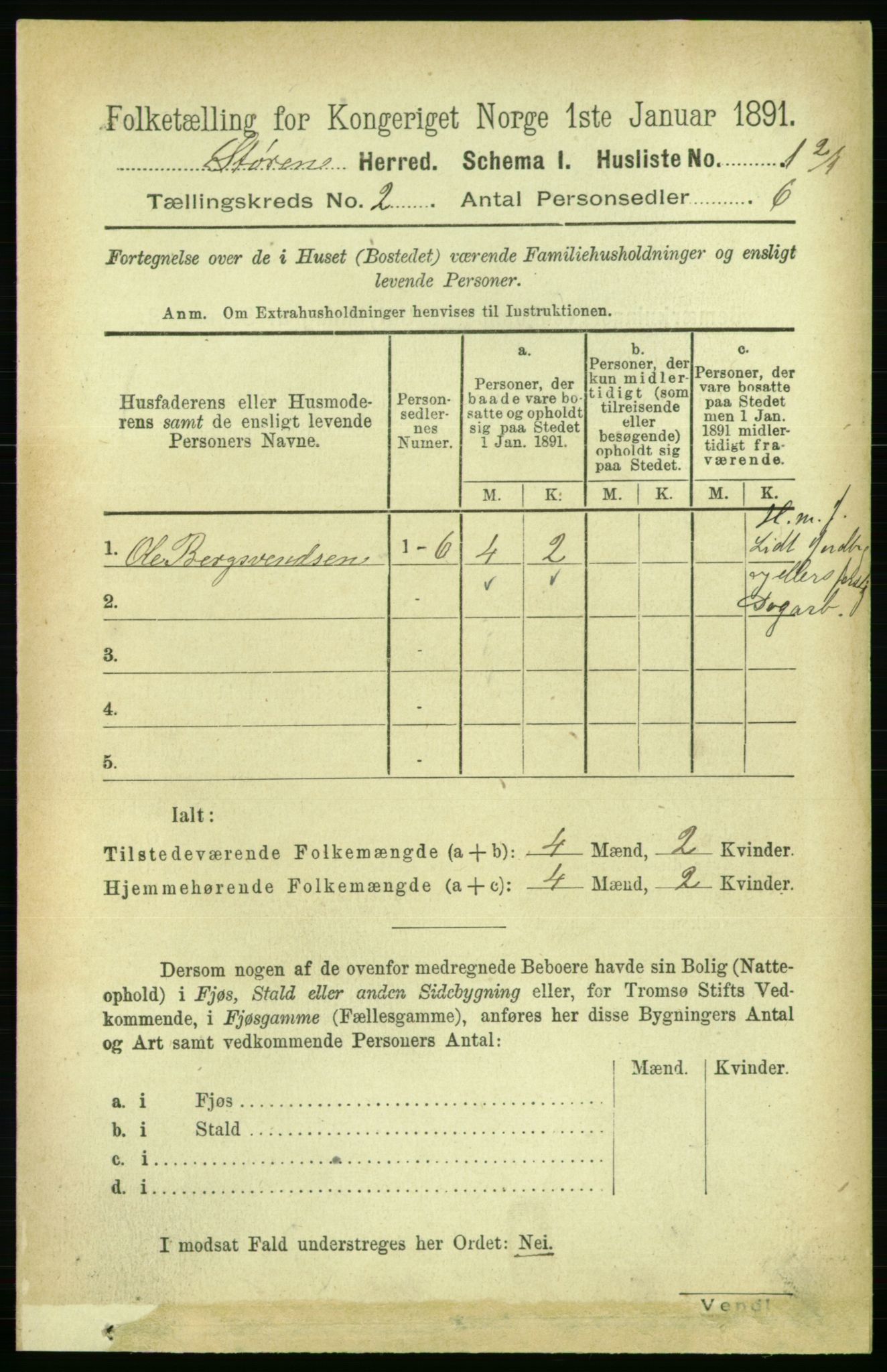 RA, 1891 census for 1648 Støren, 1891, p. 364