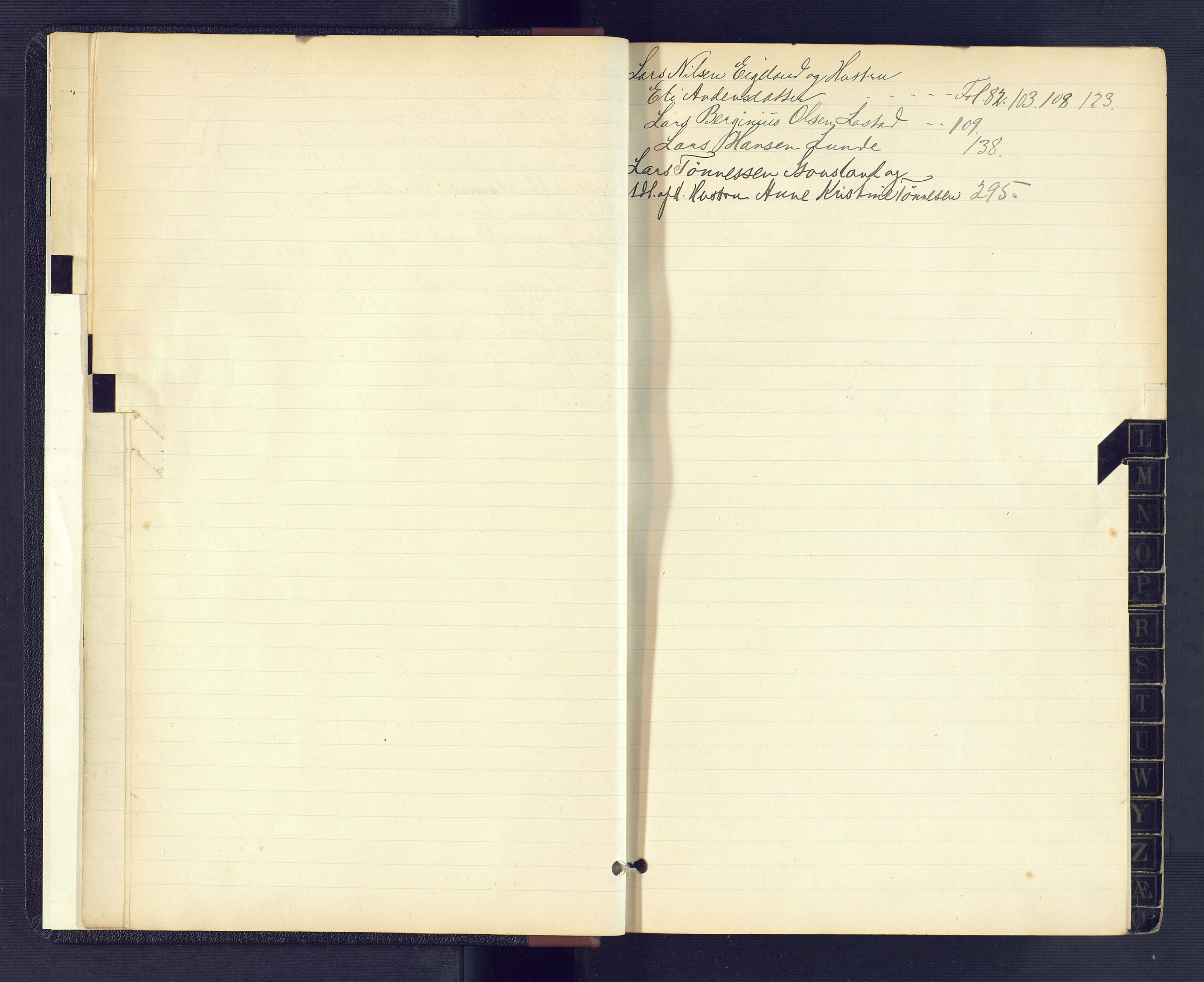 Torridal sorenskriveri, AV/SAK-1221-0012/H/Hc/L0021: Skifteforhandlingsprotokoll med navneregister nr. 7, 1907-1911