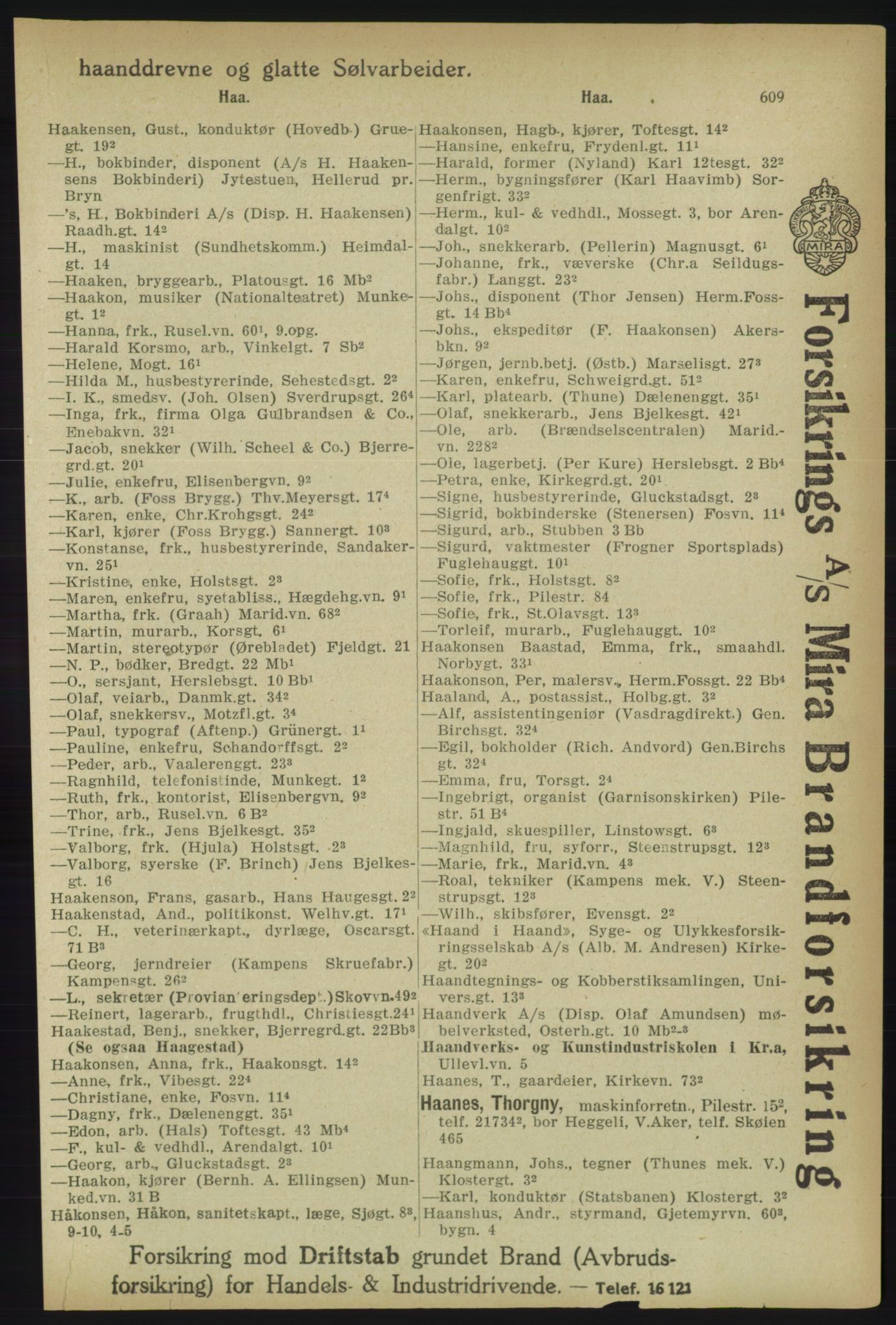 Kristiania/Oslo adressebok, PUBL/-, 1918, p. 634