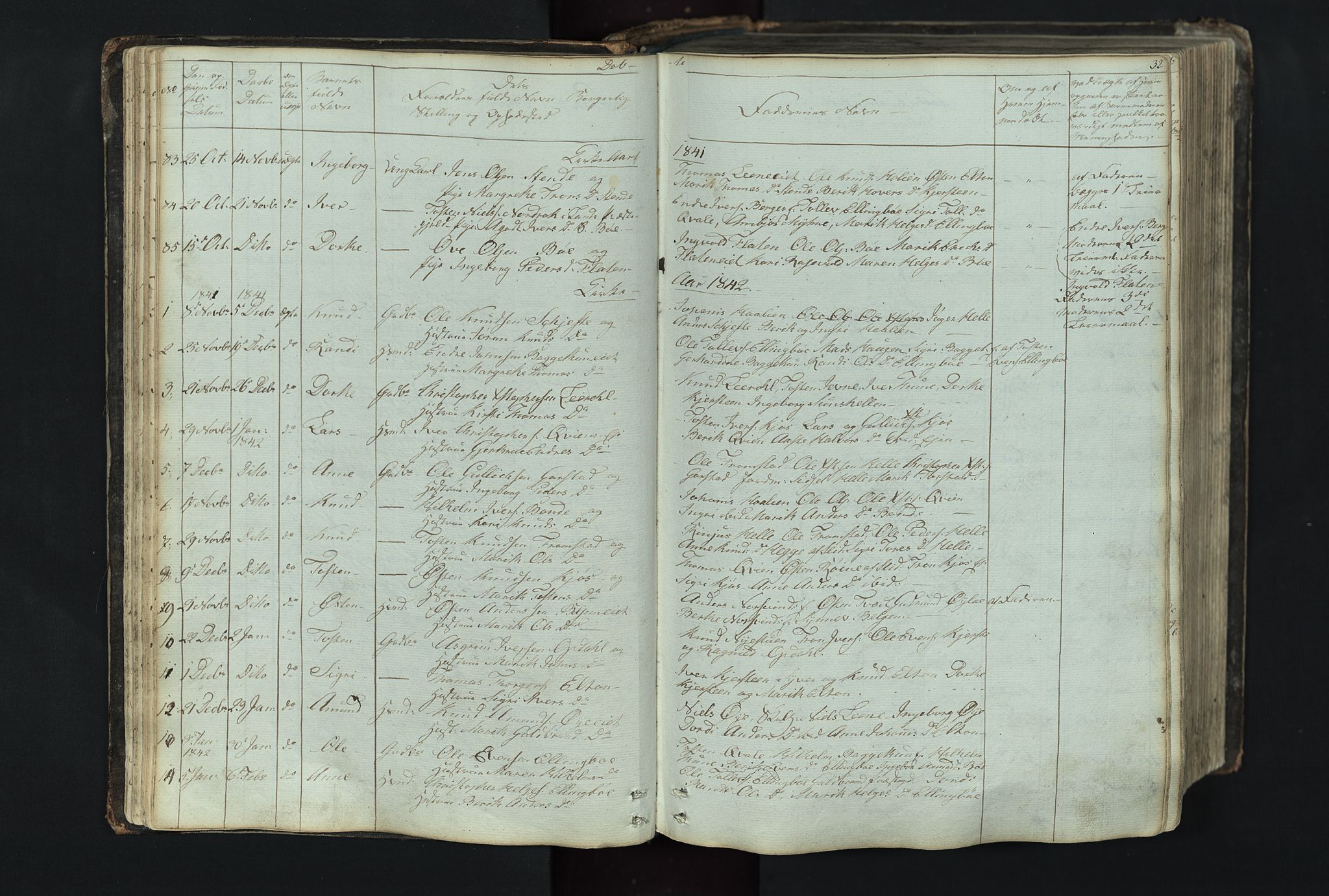 Vang prestekontor, Valdres, SAH/PREST-140/H/Hb/L0004: Parish register (copy) no. 4, 1835-1892, p. 32