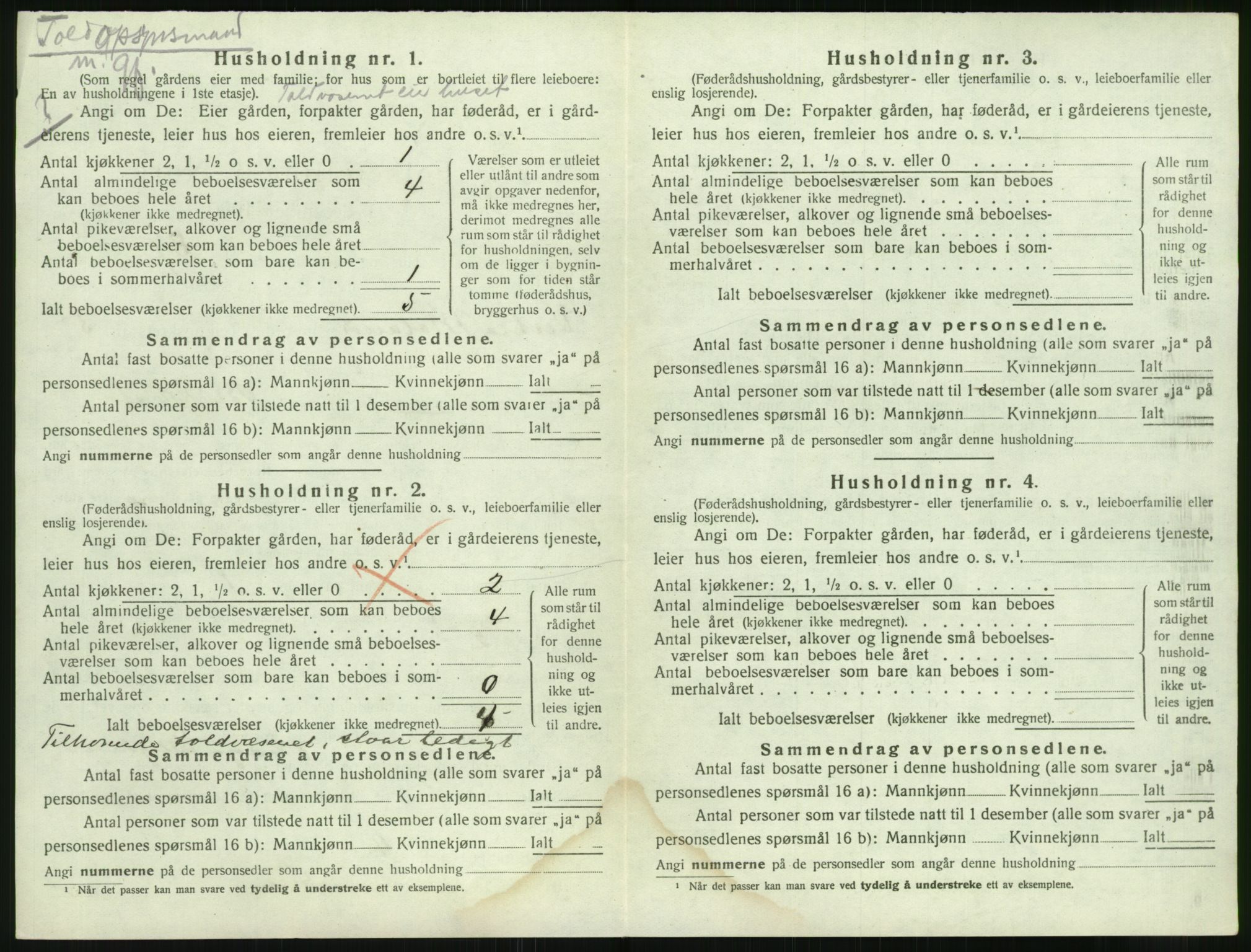 SAK, 1920 census for Vestre Moland, 1920, p. 810