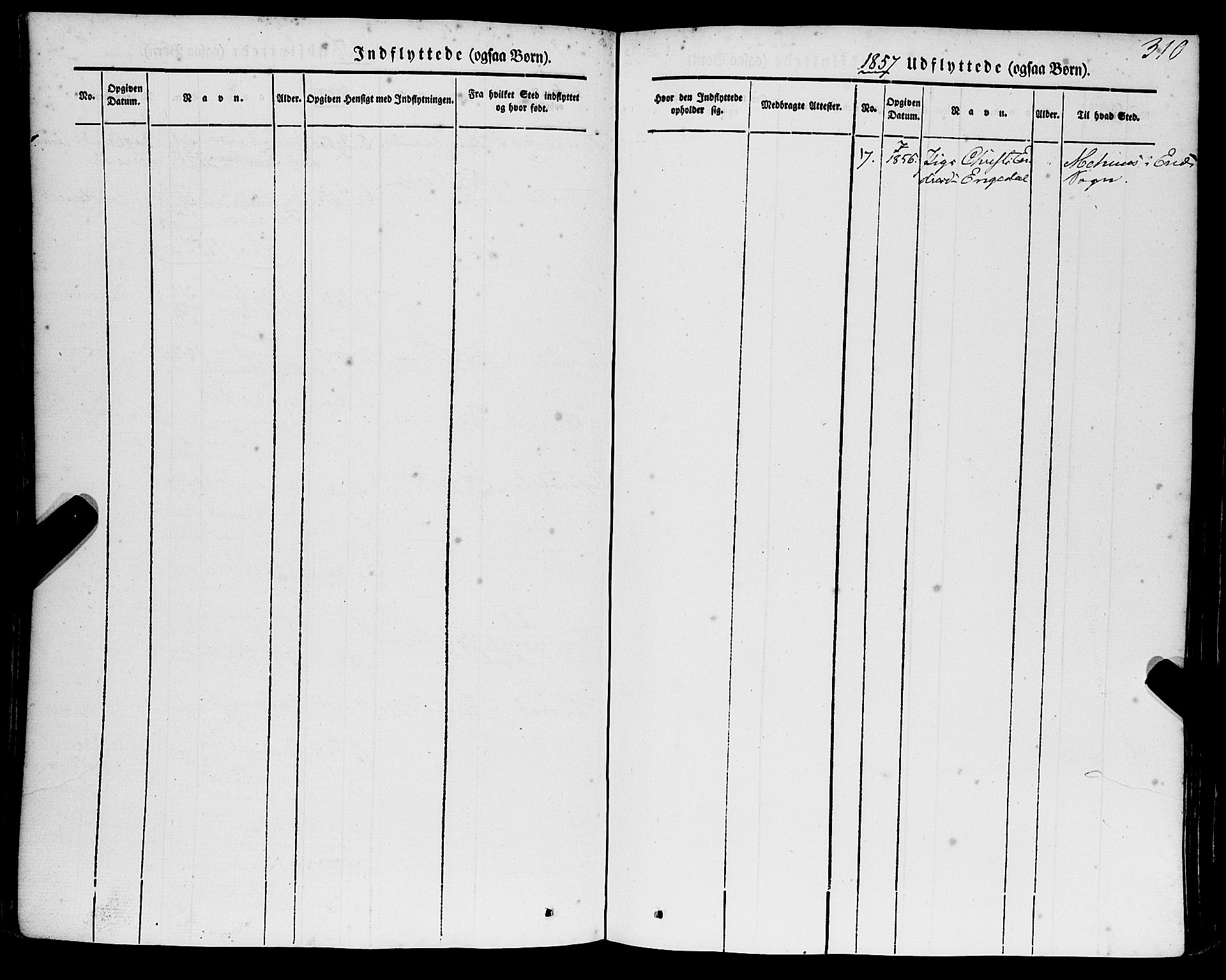 Strandebarm sokneprestembete, AV/SAB-A-78401/H/Haa: Parish register (official) no. A 7, 1844-1872, p. 310