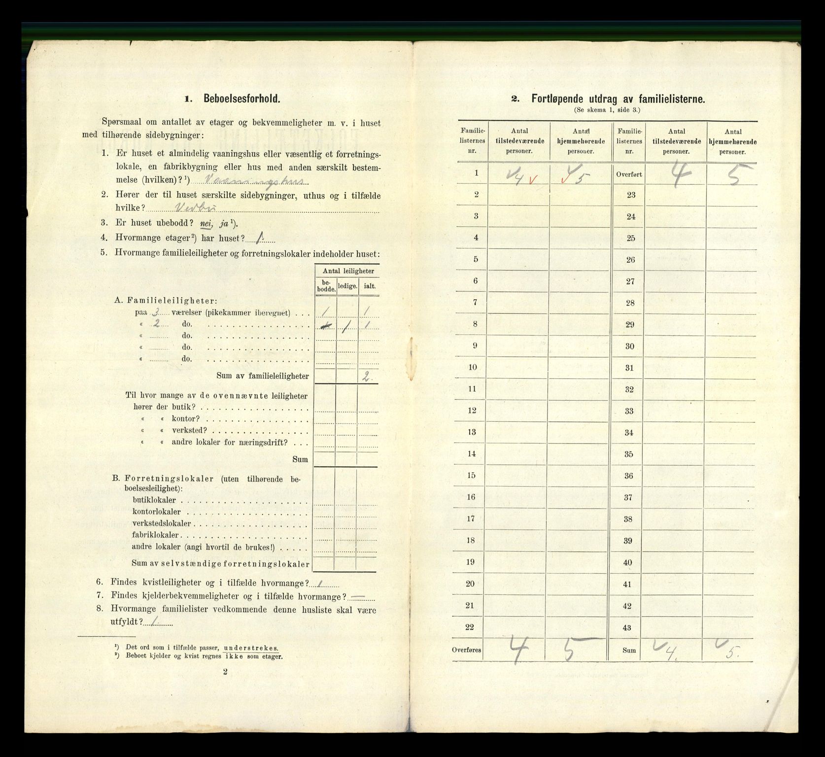 RA, 1910 census for Arendal, 1910, p. 4804