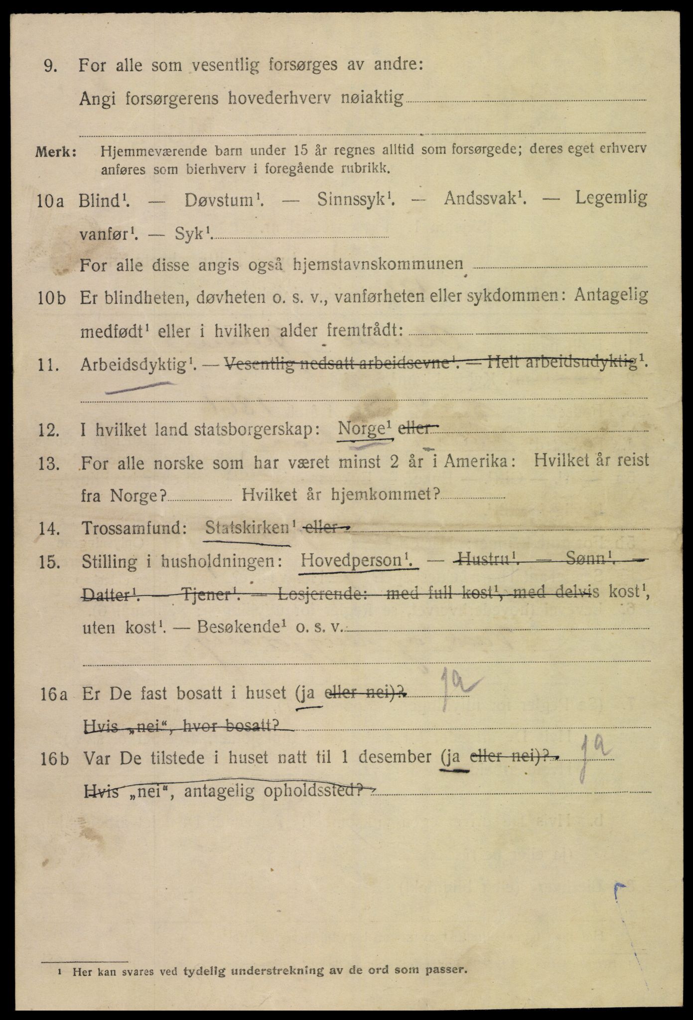 SAK, 1920 census for Mandal, 1920, p. 6834