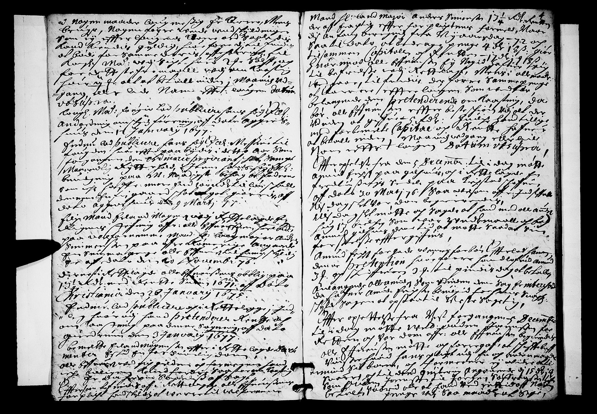 Lier, Røyken og Hurum sorenskriveri, AV/SAKO-A-89/F/Fa/L0018: Tingbok, 1677, p. 4